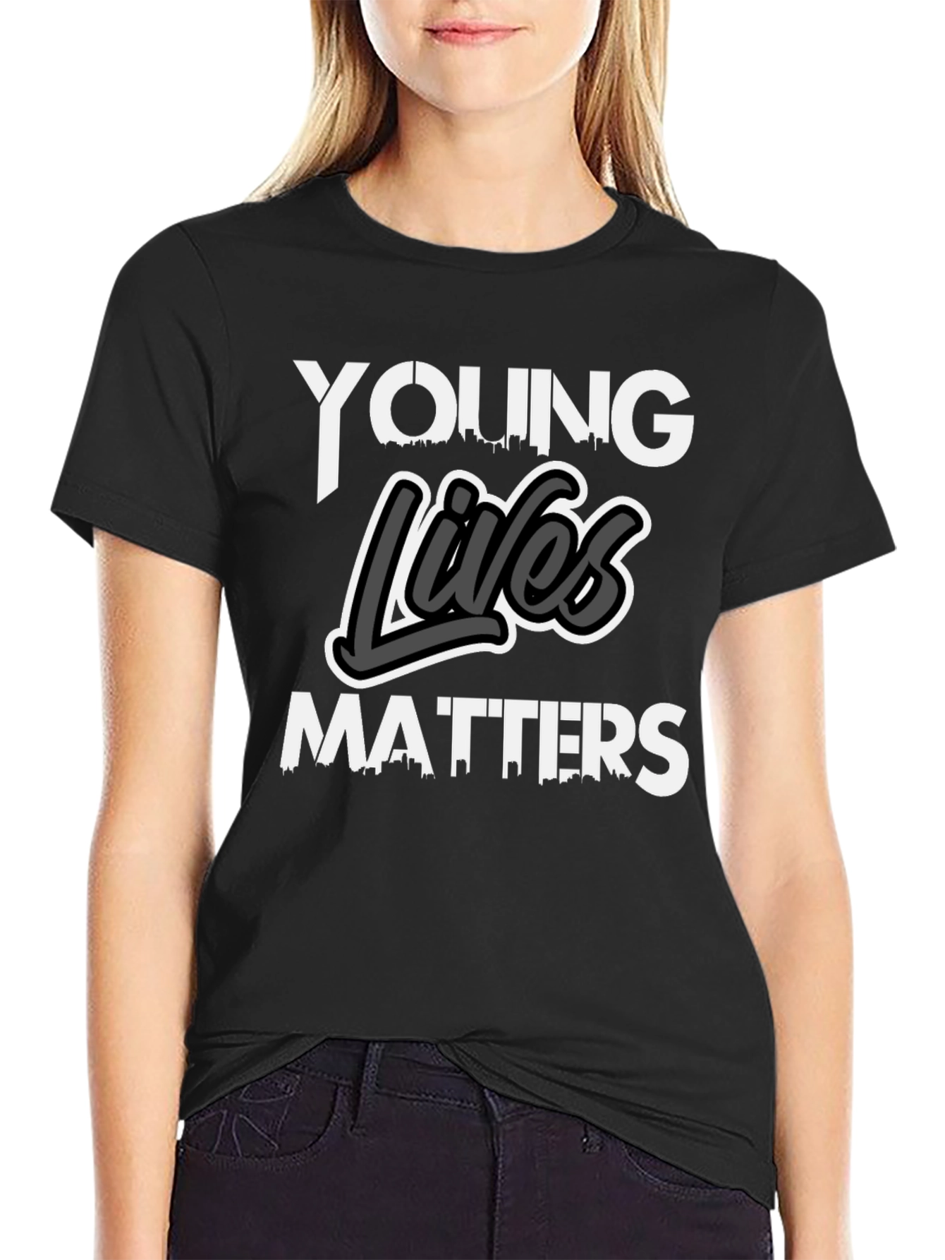 Young Lives Matters Graphic Tee - Stylish Statement Shirt
