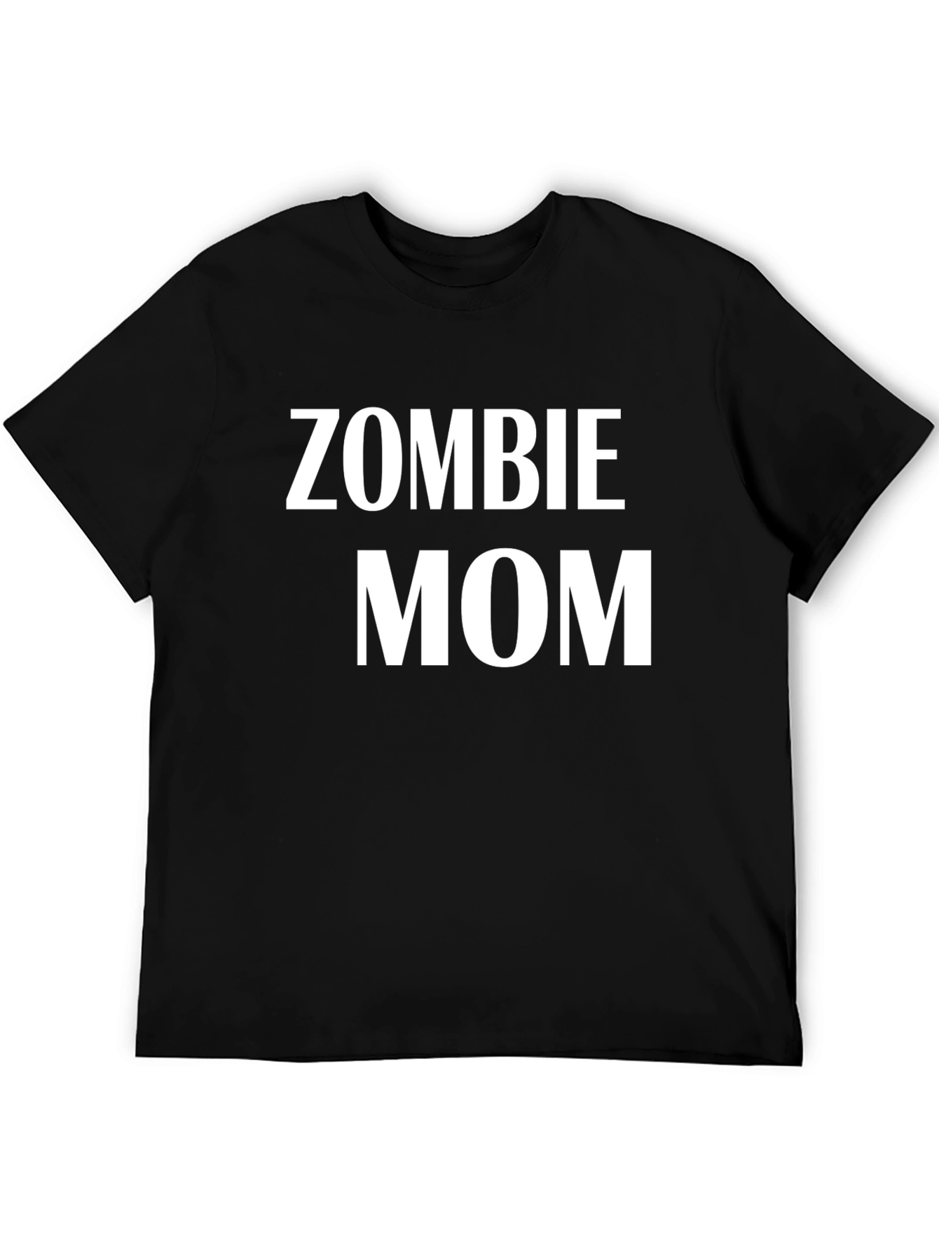 Zombie Mom Graphic Tee - Black Cotton T-Shirt