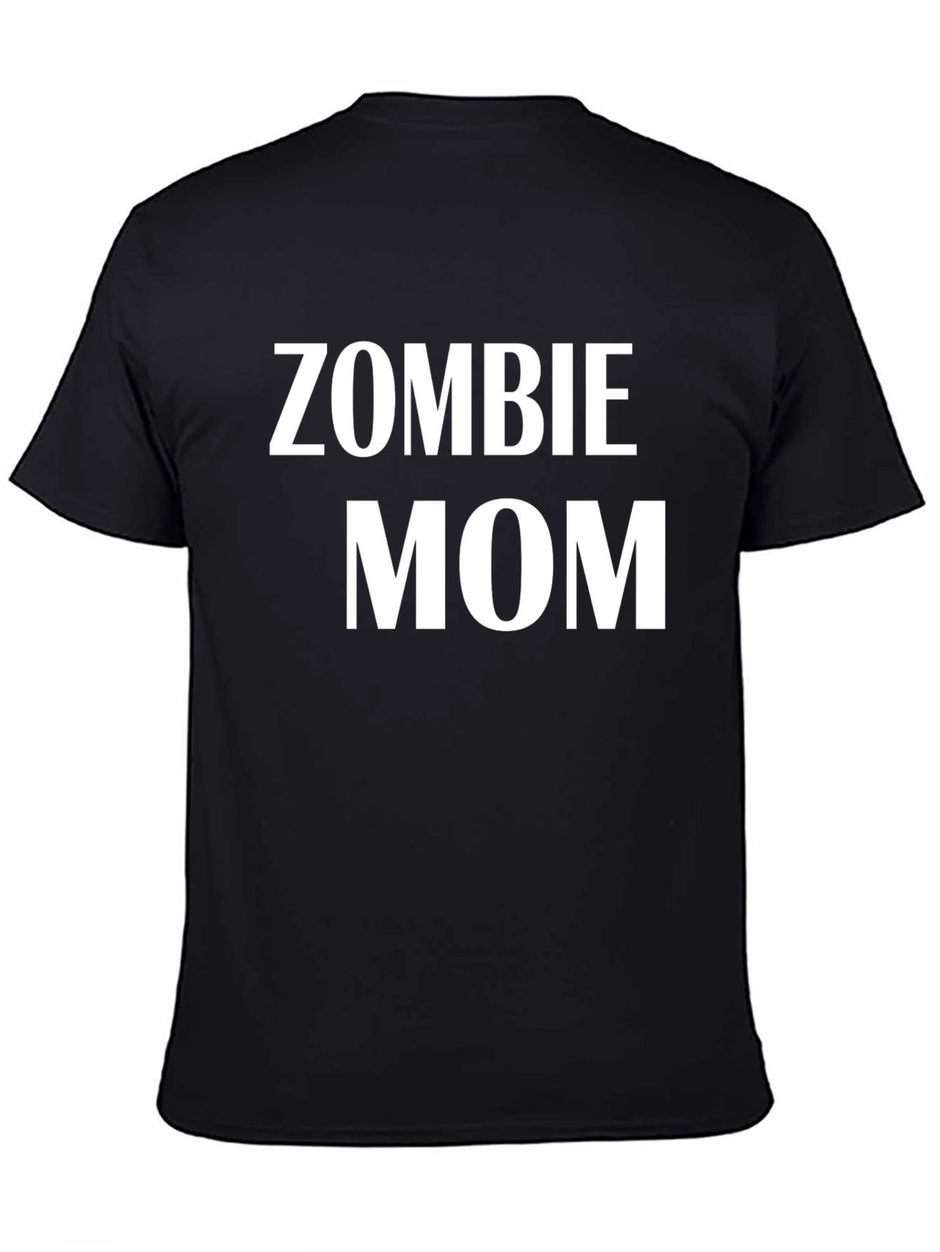 Zombie Mom Graphic Tee - Black Cotton T-Shirt