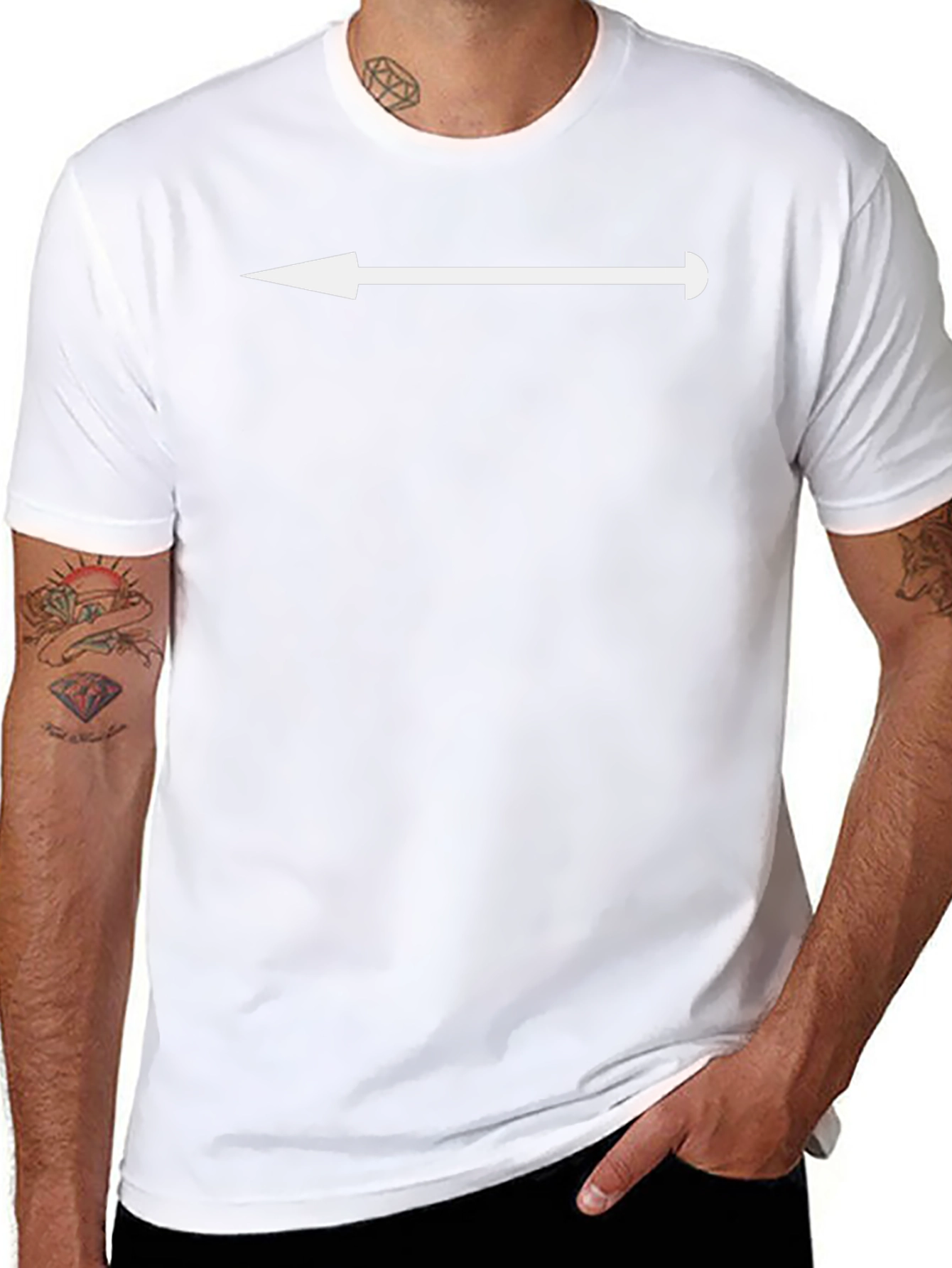Arrow Graphic Black T-Shirt - Point the Way!