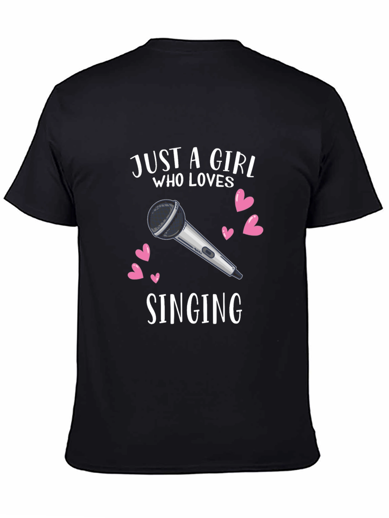 Girl Who Loves Singing Graphic T-Shirt