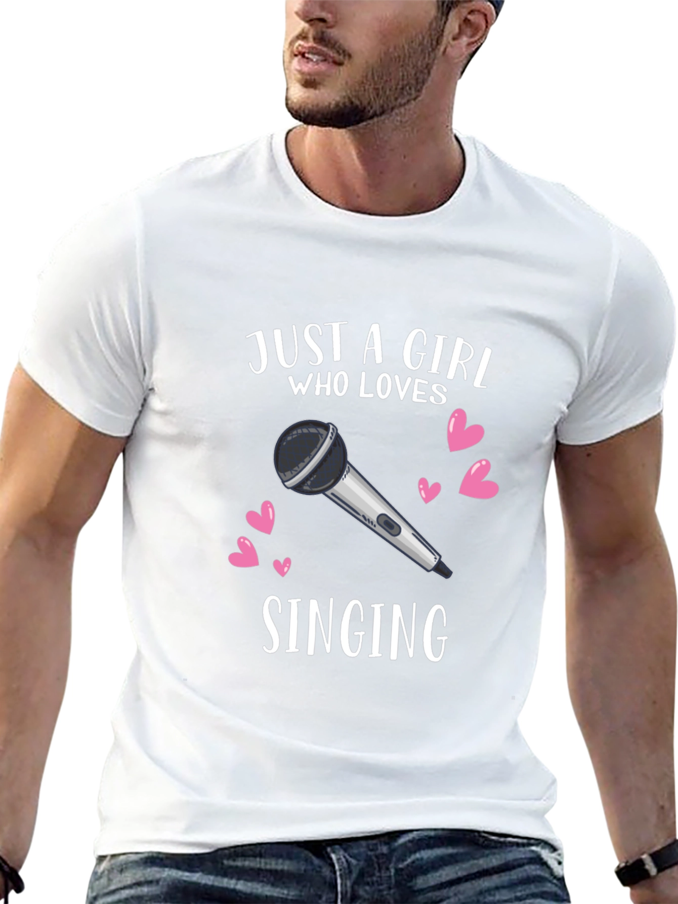 Girl Who Loves Singing Graphic T-Shirt