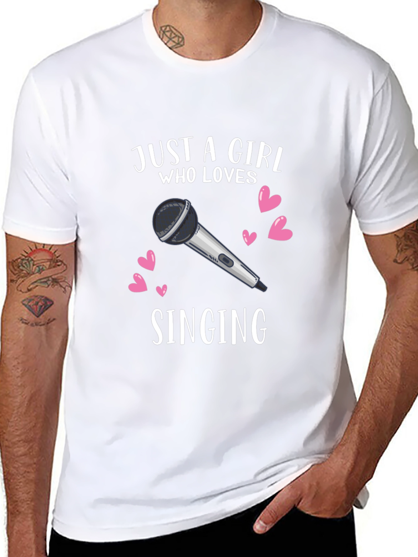 Girl Who Loves Singing Graphic T-Shirt