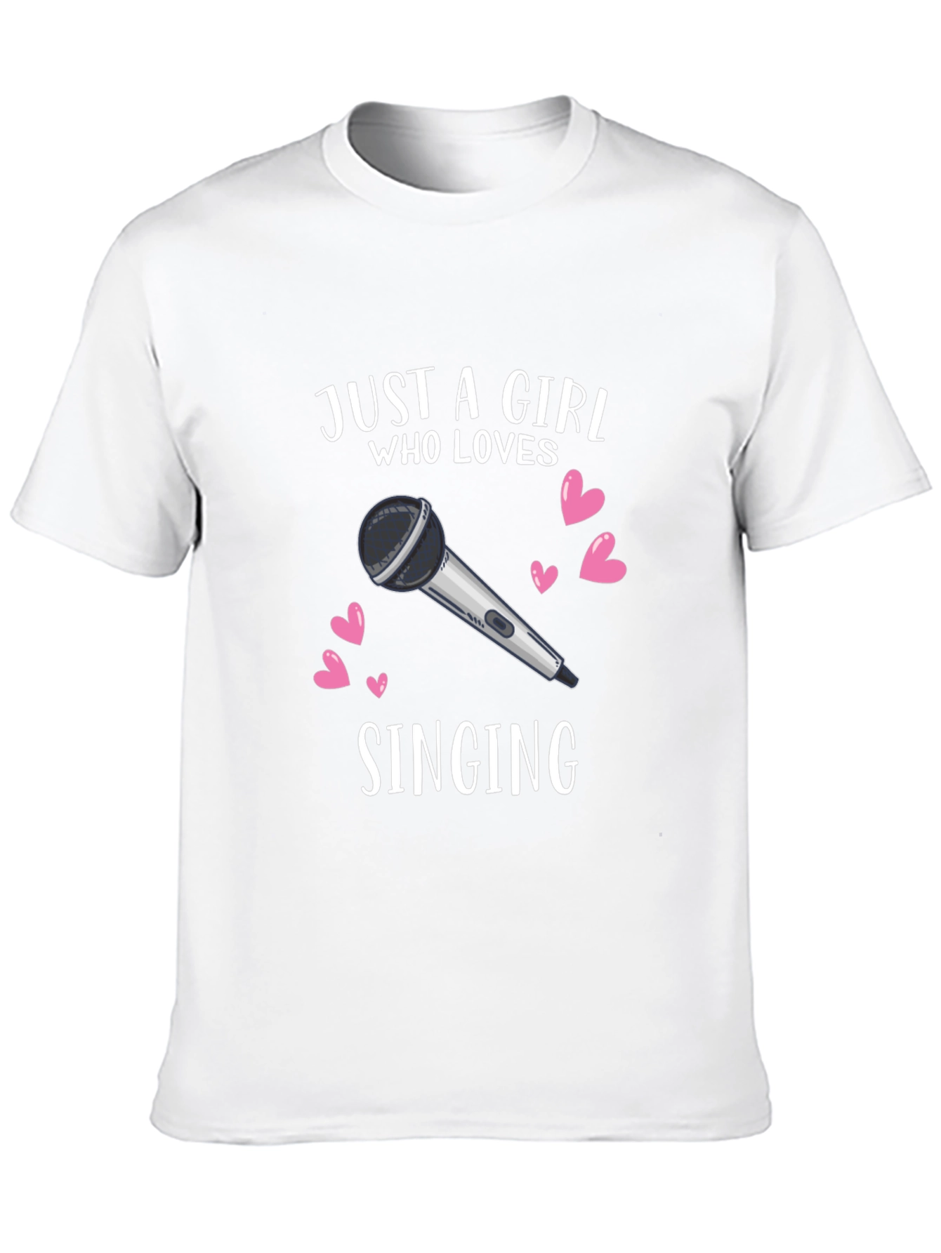 Girl Who Loves Singing Graphic T-Shirt