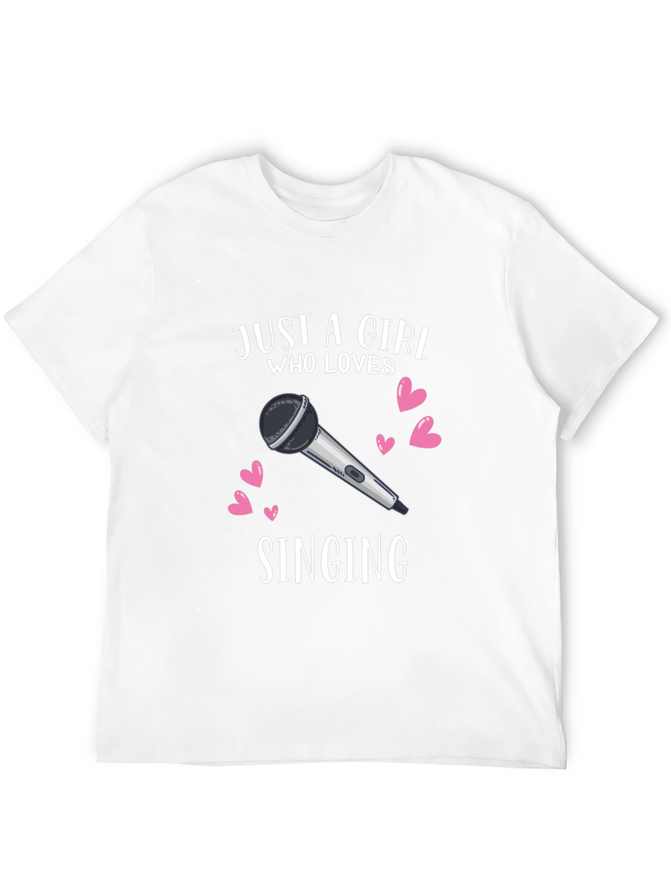 Girl Who Loves Singing Graphic T-Shirt
