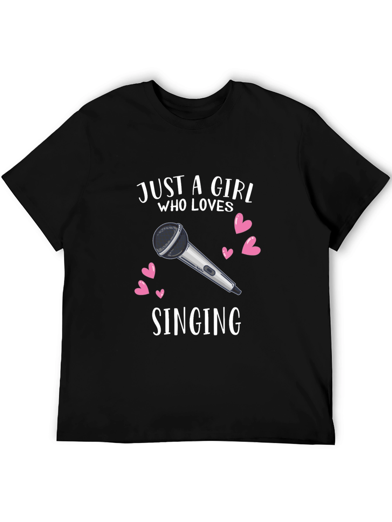 Girl Who Loves Singing Graphic T-Shirt