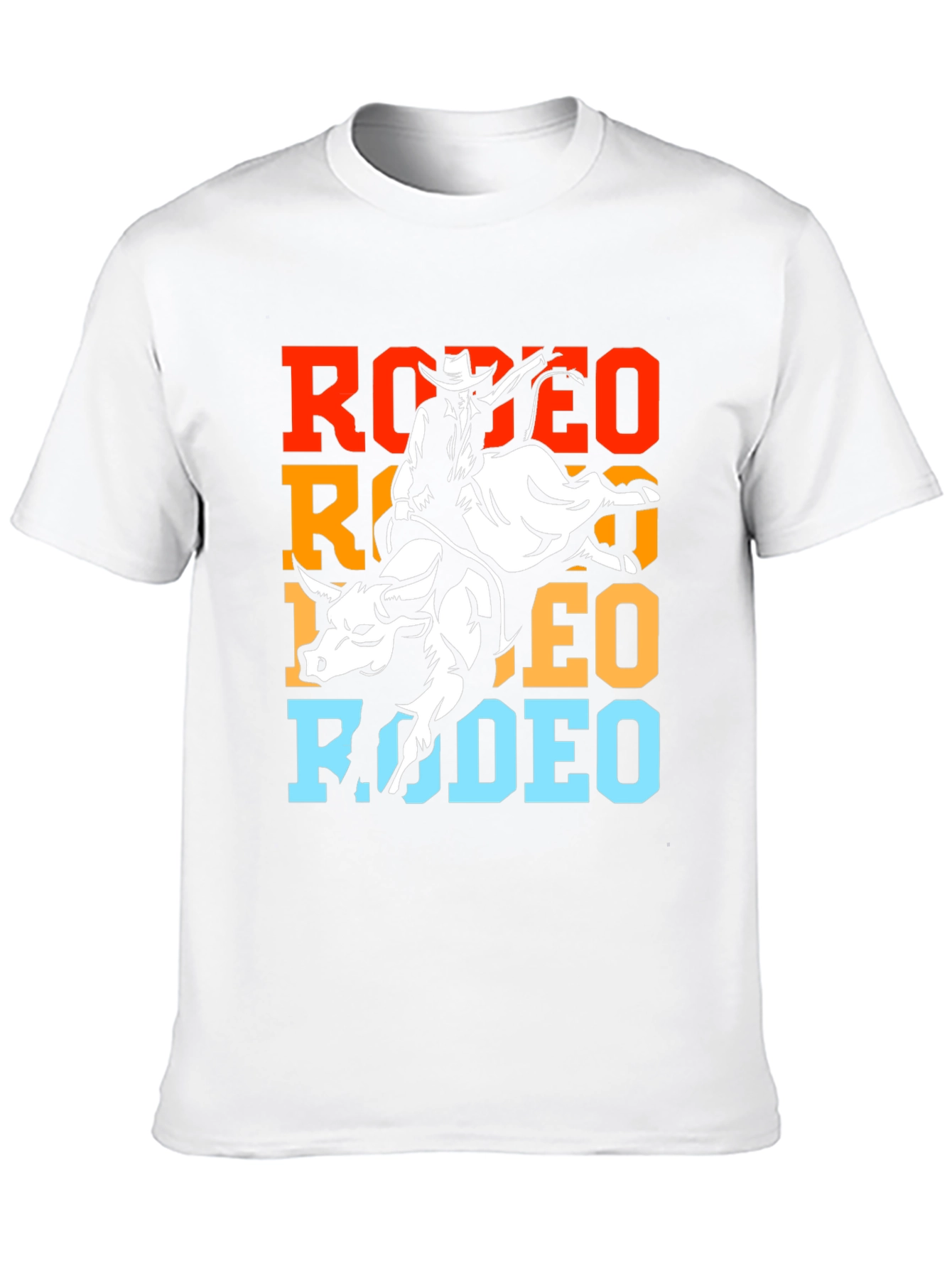 Rodeo Bull Riding Graphic Tee - Black