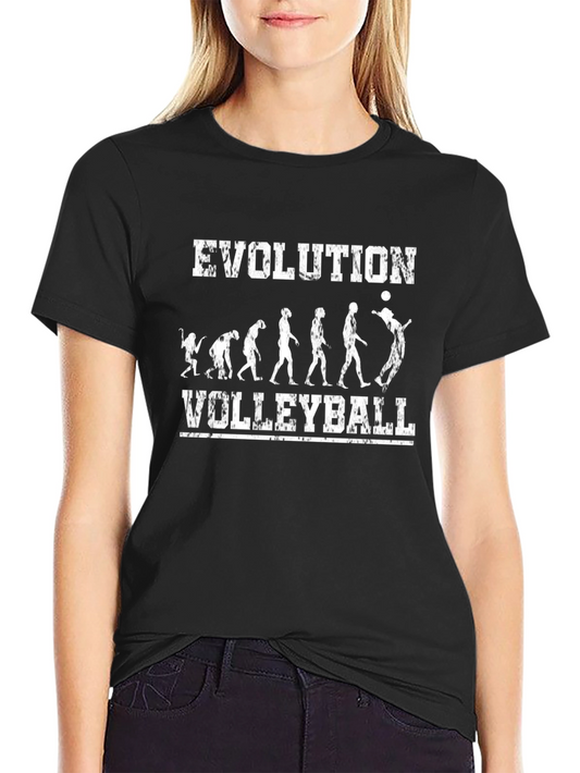 Volleyball Evolution Graphic T-Shirt