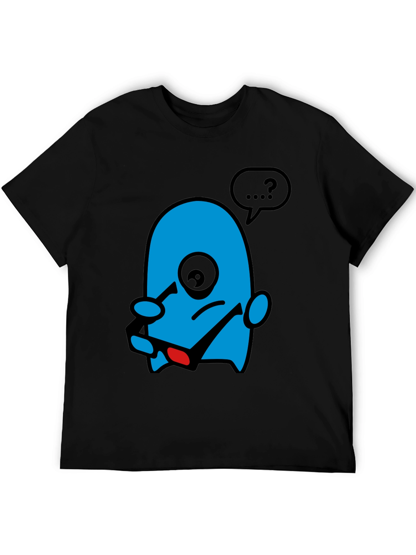 Cartoon Character Black T-Shirt