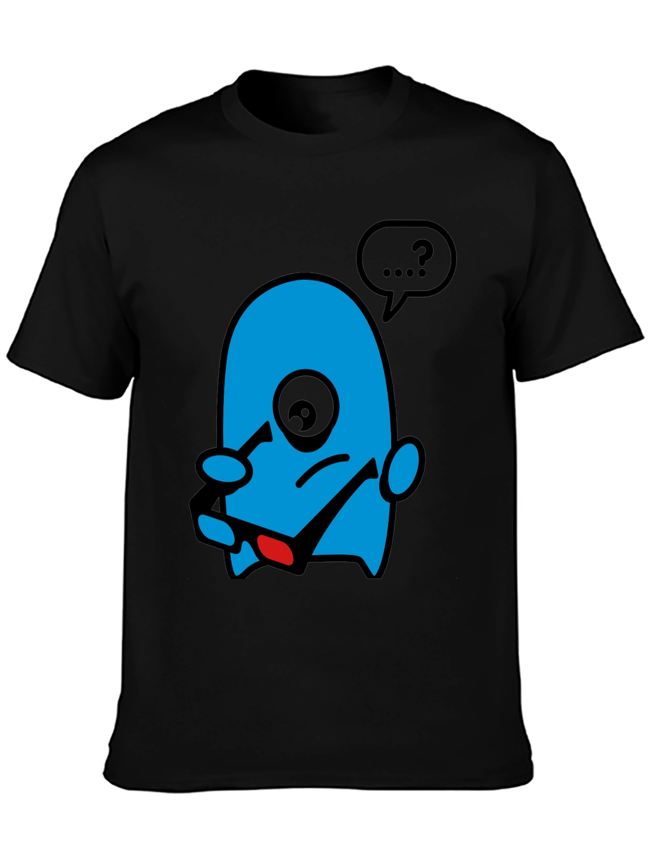 Cartoon Character Black T-Shirt