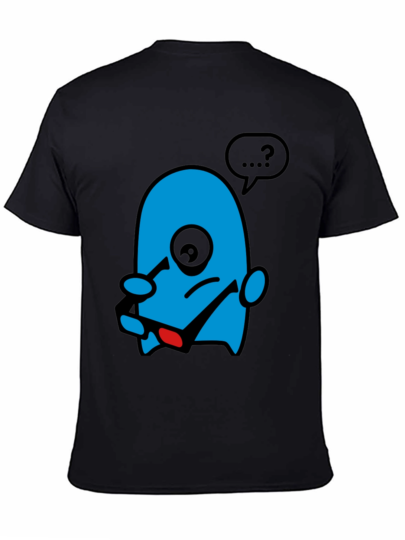 Cartoon Character Black T-Shirt