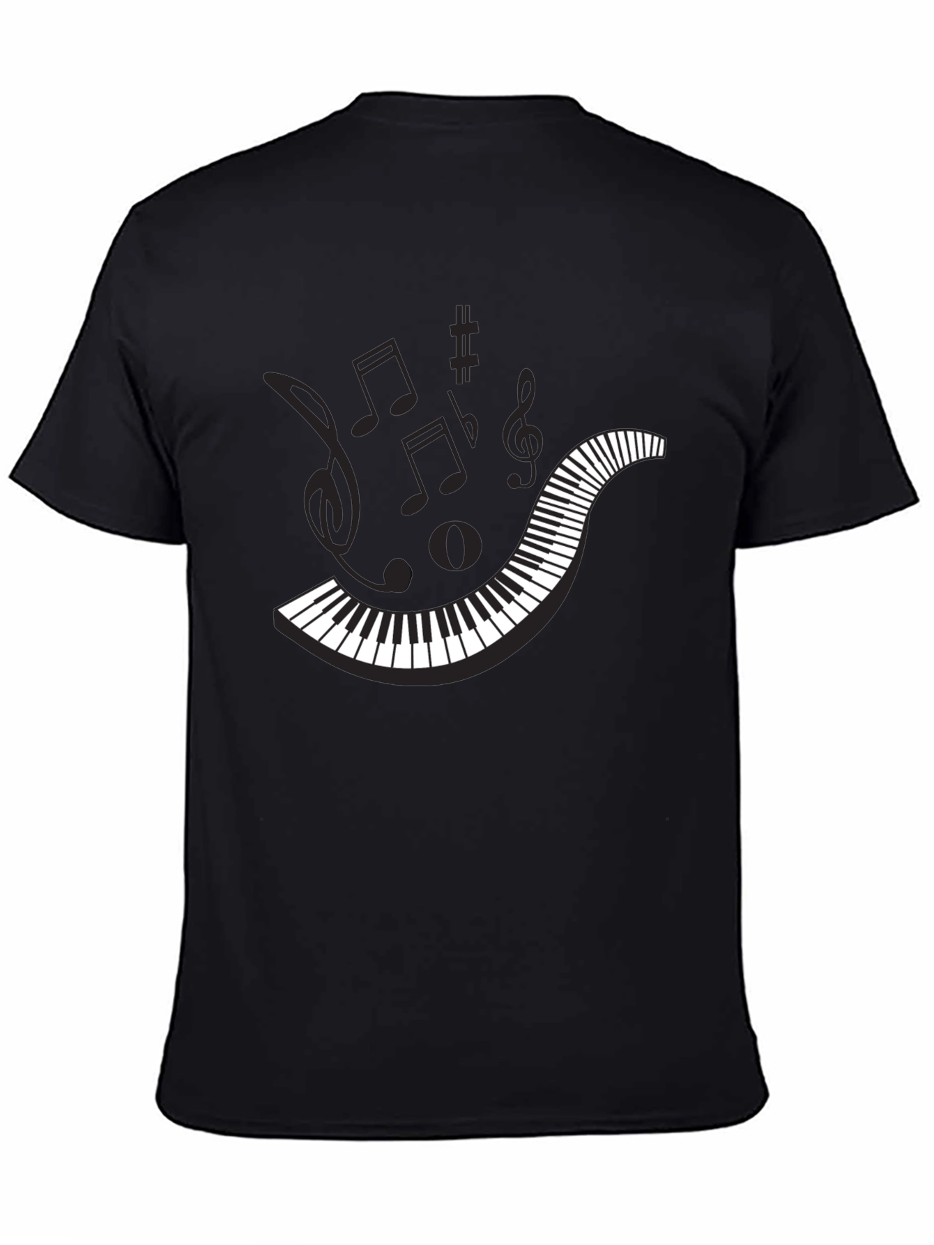Musical Piano Key T-Shirt - Unique Graphic Tee