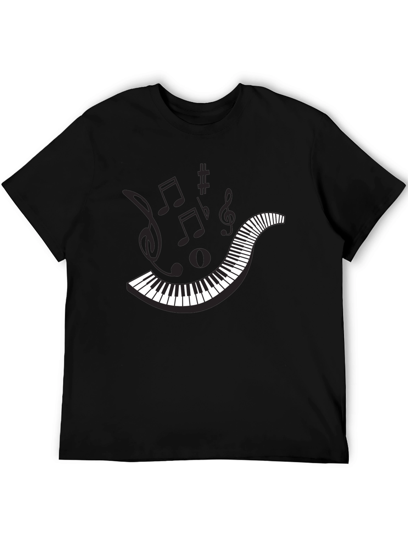 Musical Piano Key T-Shirt - Unique Graphic Tee