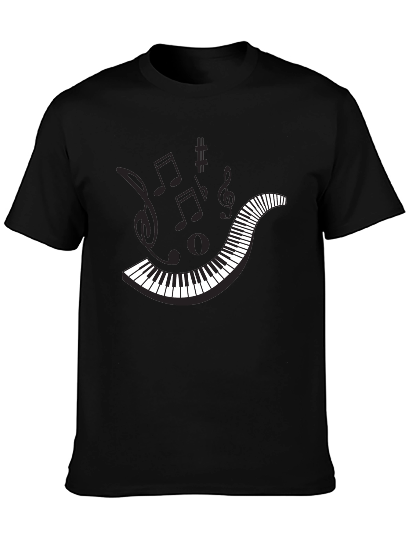 Musical Piano Key T-Shirt - Unique Graphic Tee