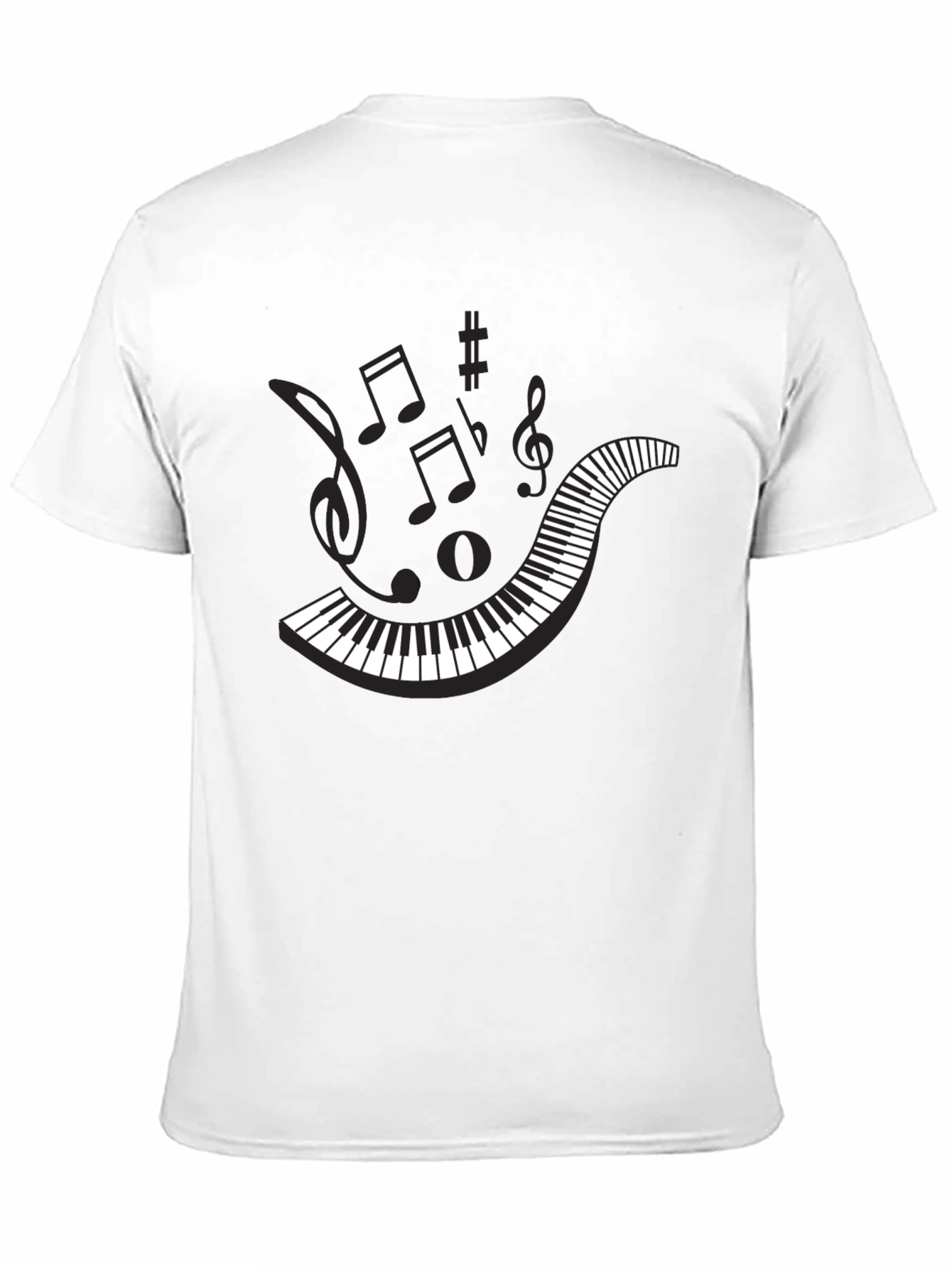 Musical Piano Key T-Shirt - Unique Graphic Tee