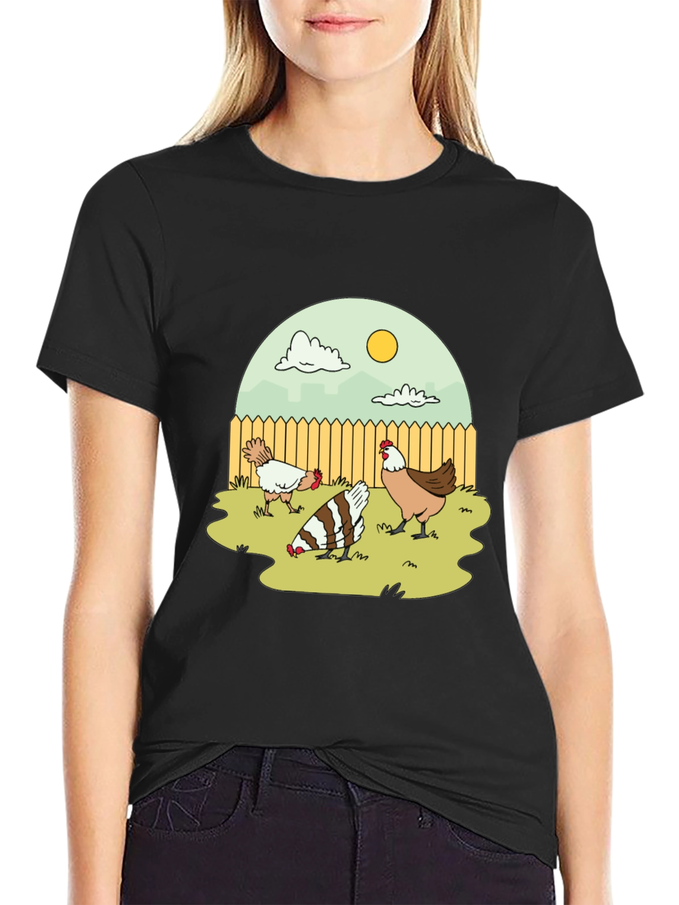 Funny Chicken Yard T-Shirt
