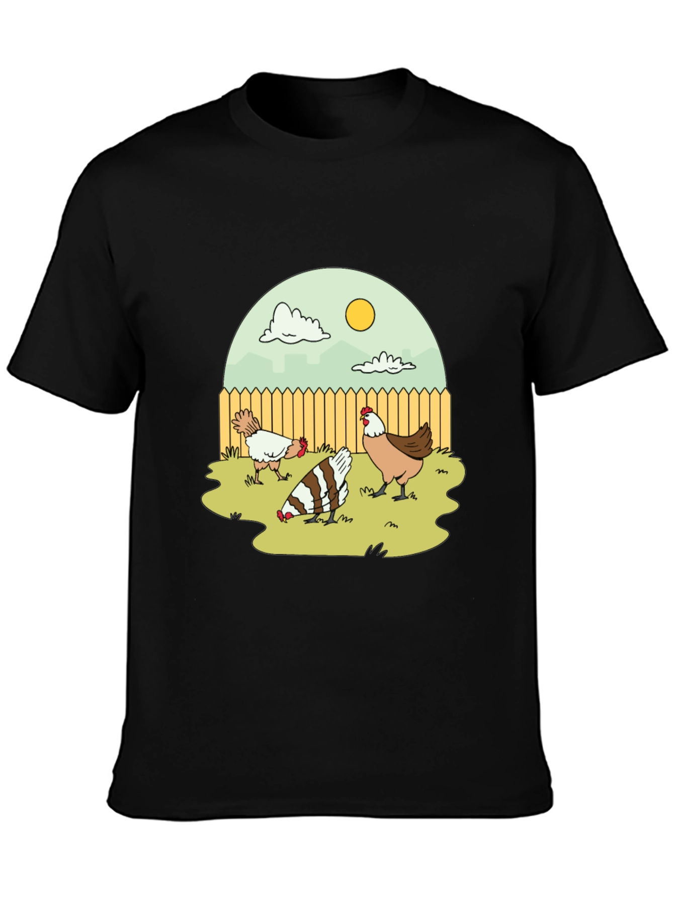 Funny Chicken Yard T-Shirt