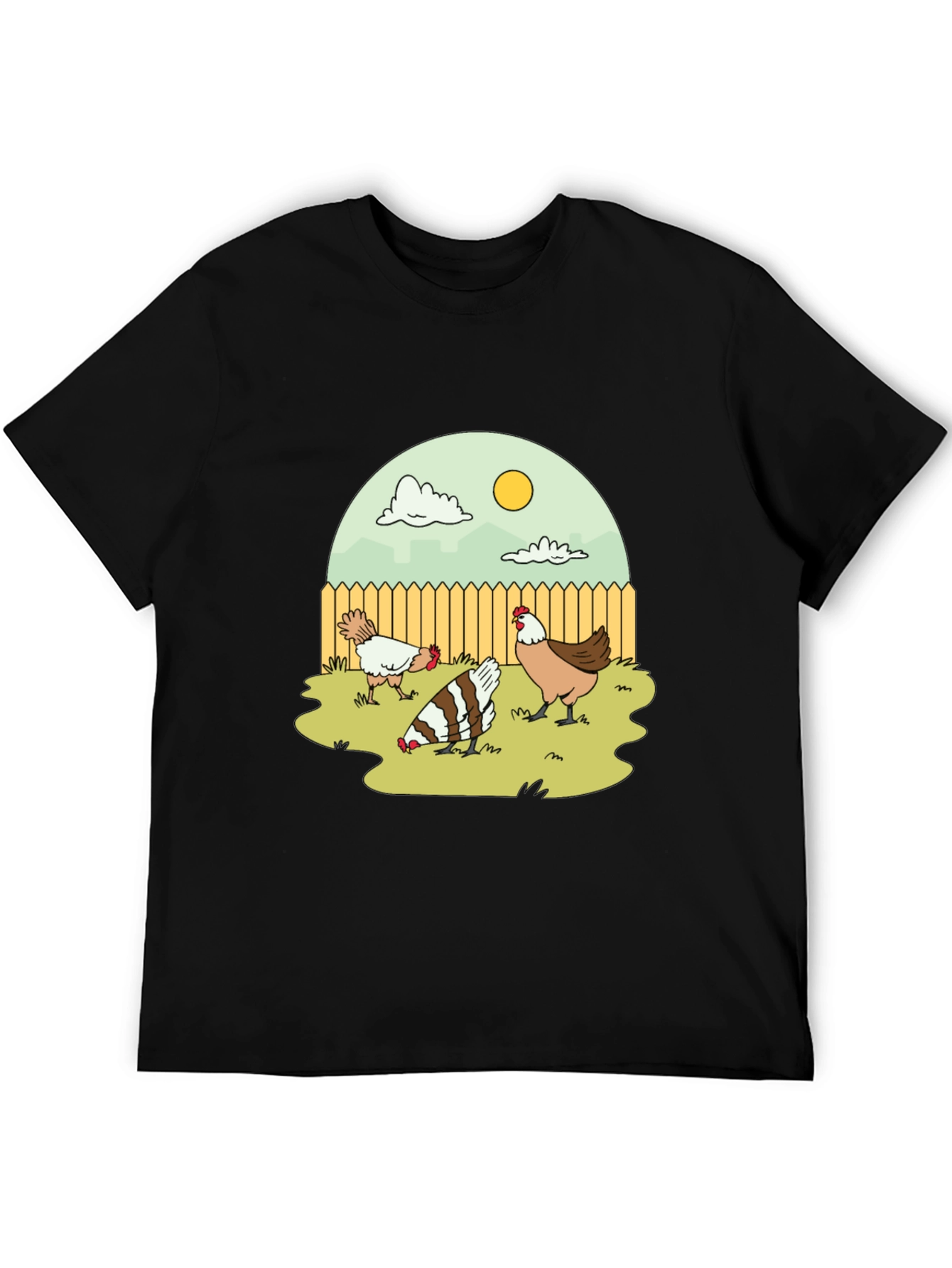 Funny Chicken Yard T-Shirt