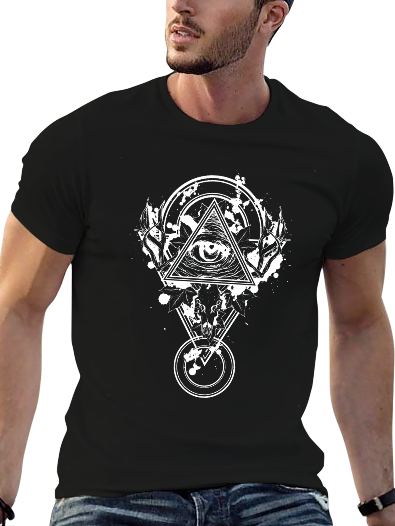 Eye of Providence Graphic Black T-Shirt