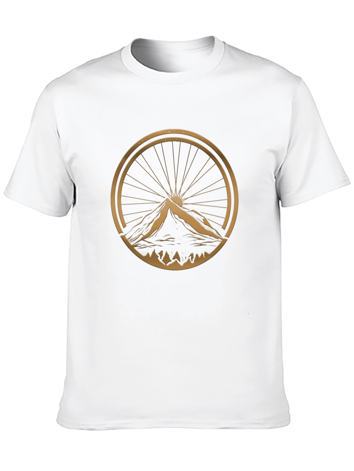 Mountain Bike Wheel Graphic Tee - Adventure Ready!