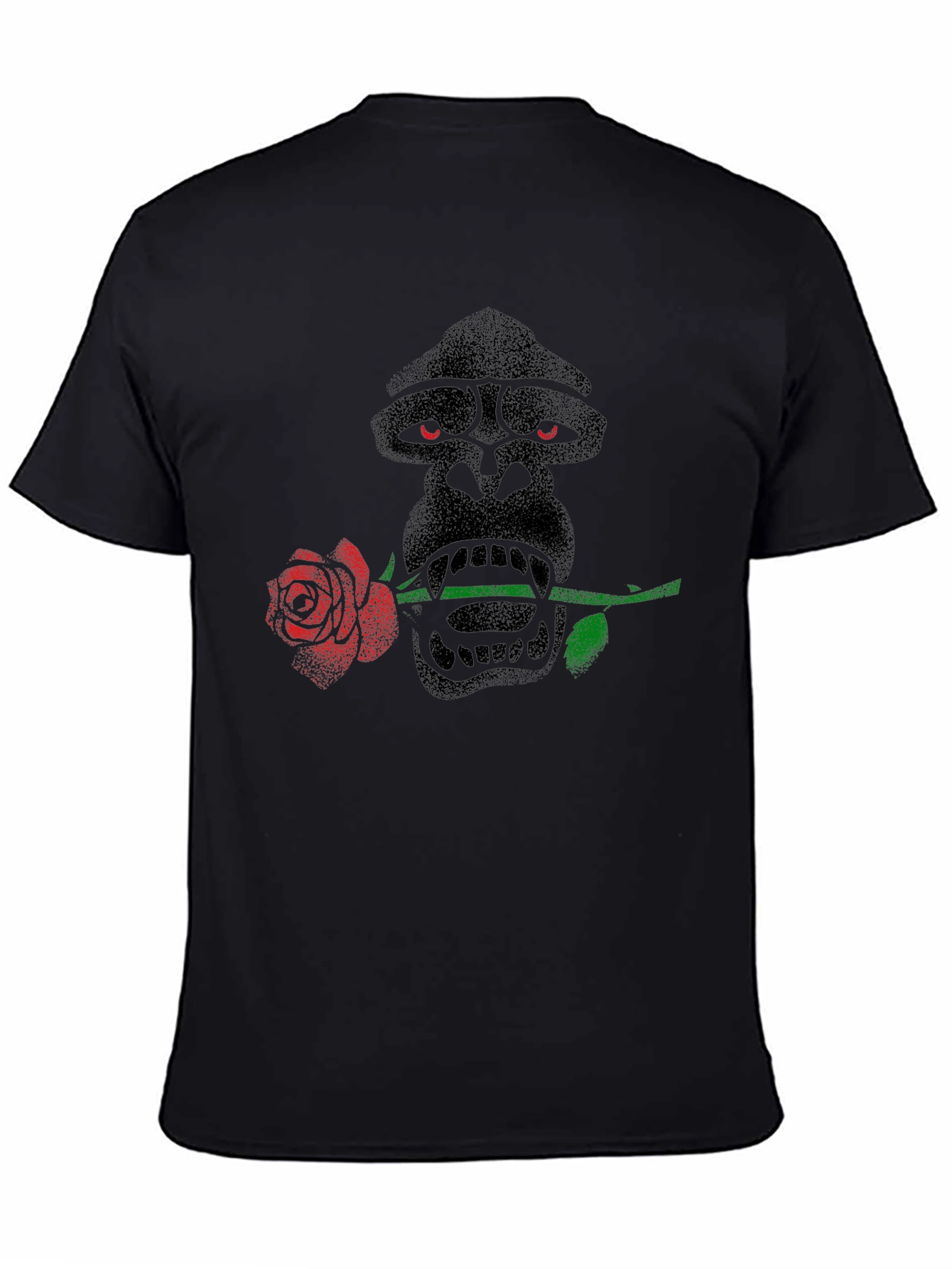 Gorilla Rose T-Shirt - Unique Graphic Tee