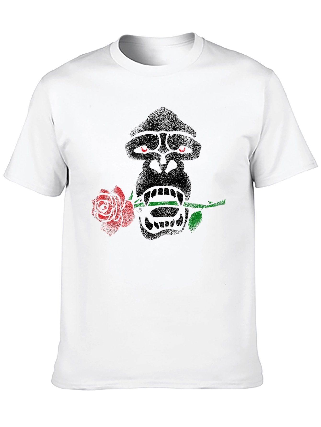 Gorilla Rose T-Shirt - Unique Graphic Tee