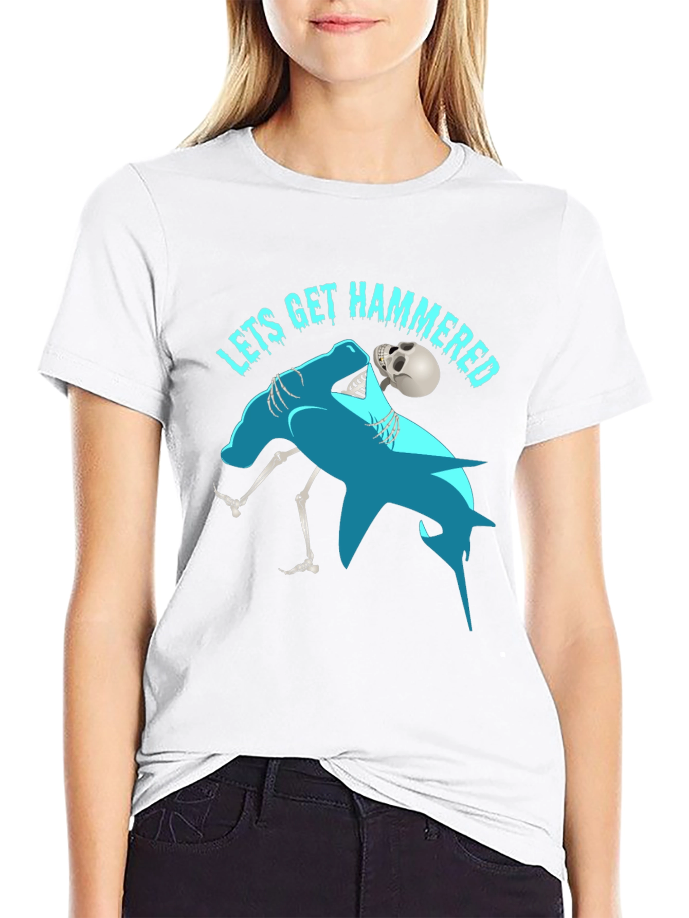 Lets Get Hammered T-Shirt Funny Drinking Graphic Tee