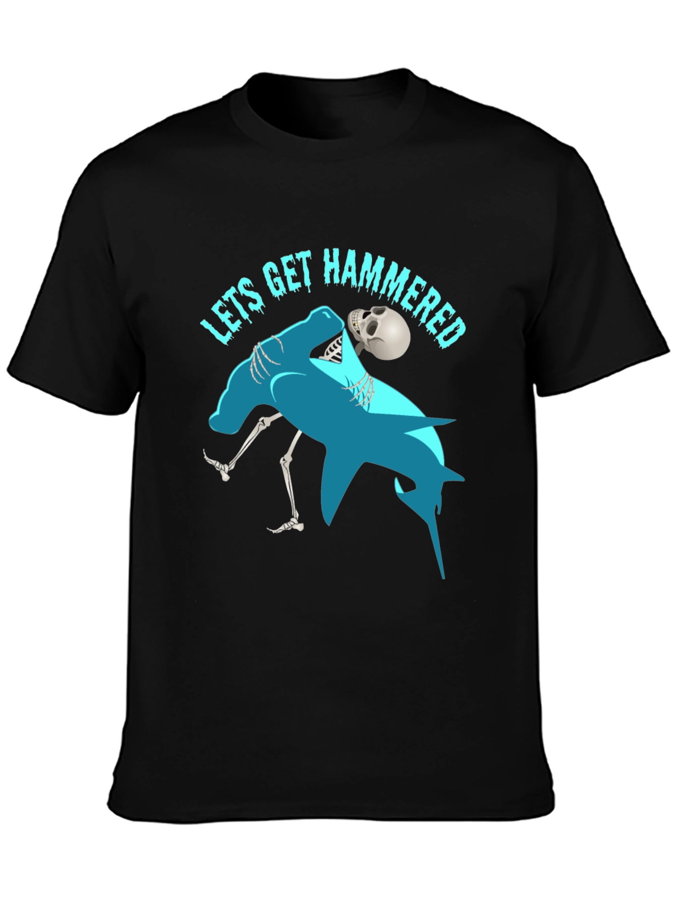 Lets Get Hammered T-Shirt Funny Drinking Graphic Tee
