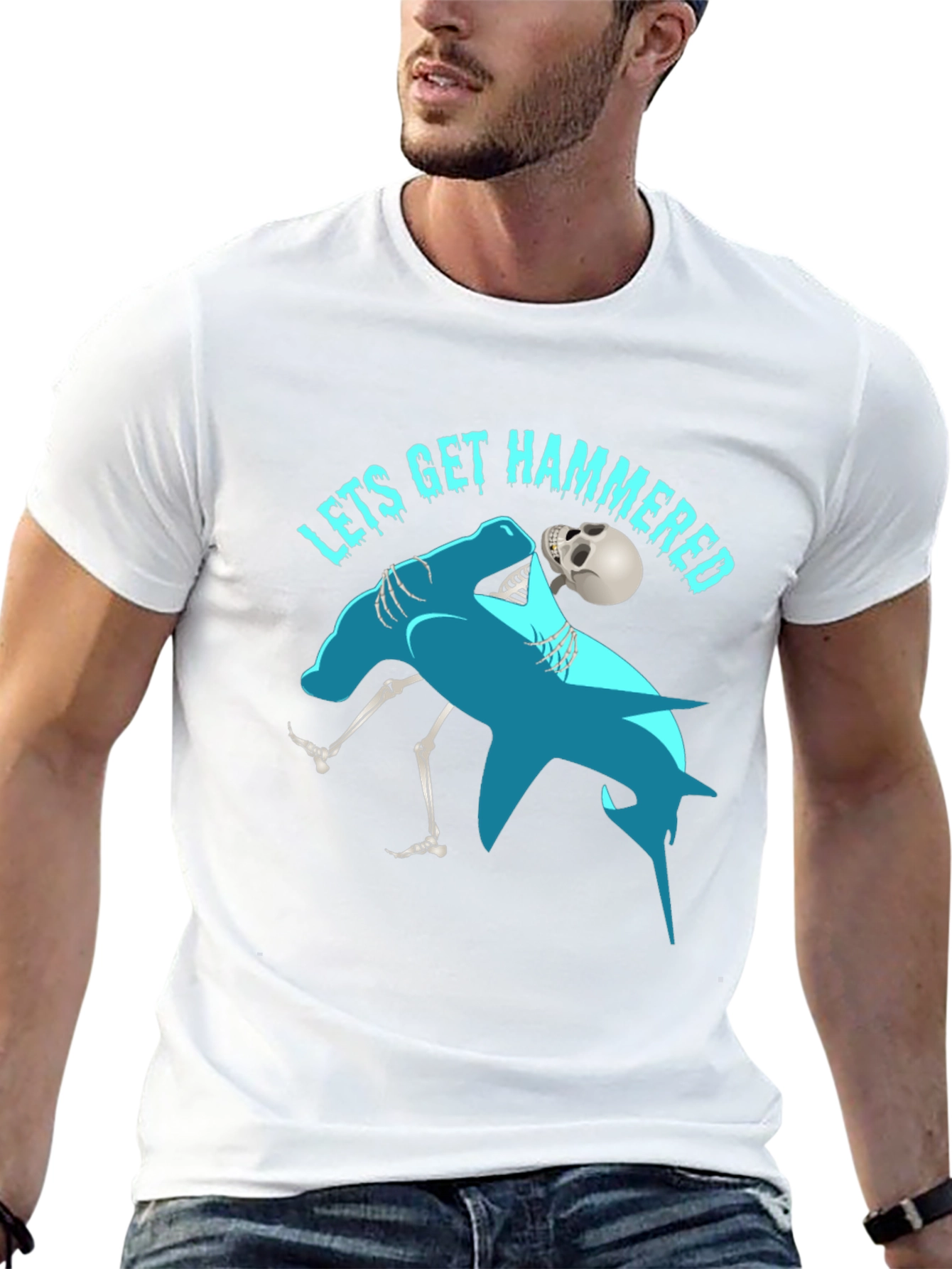 Lets Get Hammered T-Shirt Funny Drinking Graphic Tee