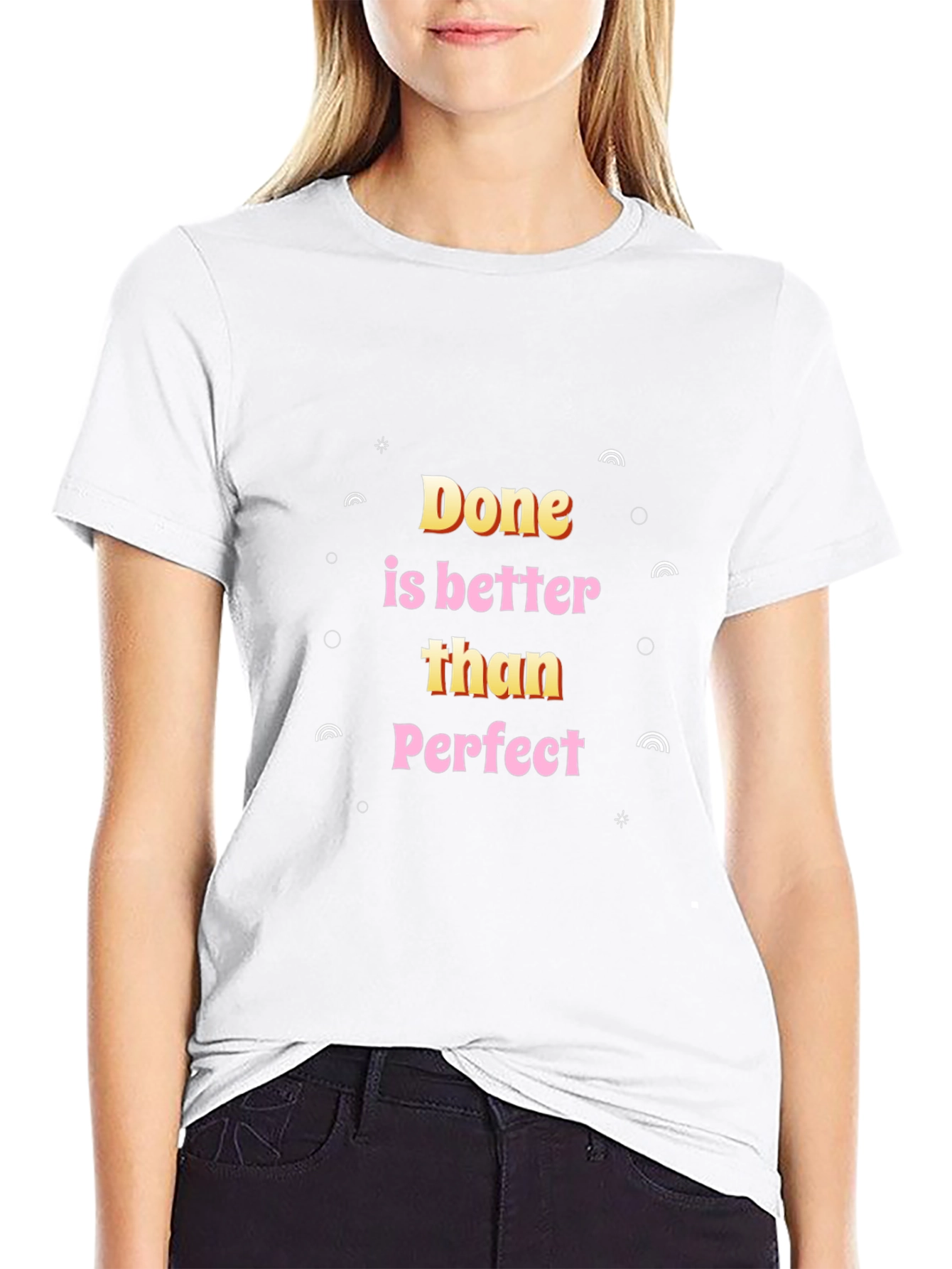 Done is Better Than Perfect Black Graphic Tee