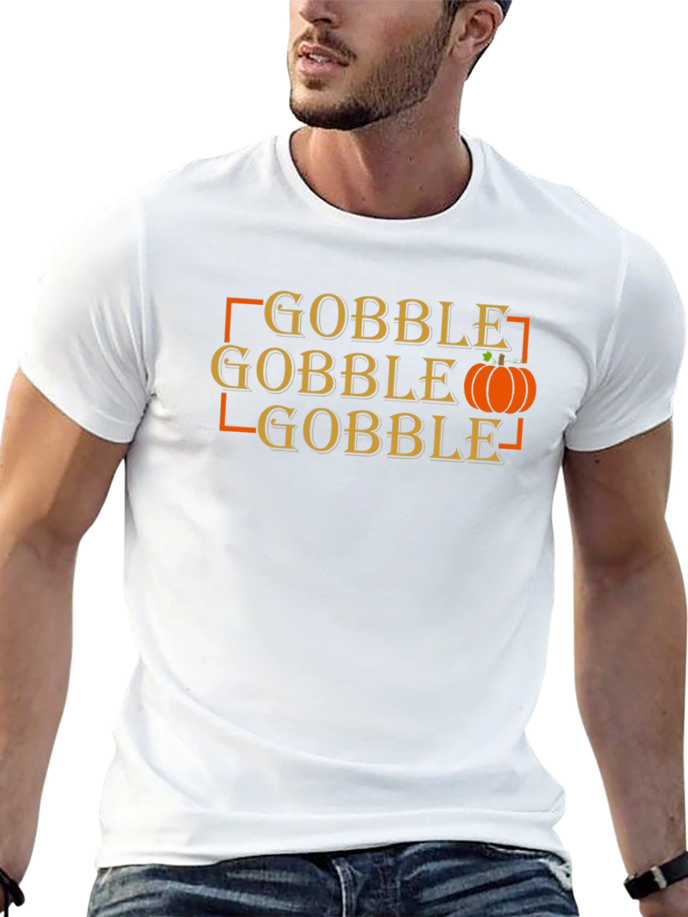 Gobble Thanksgiving Graphic T-Shirt