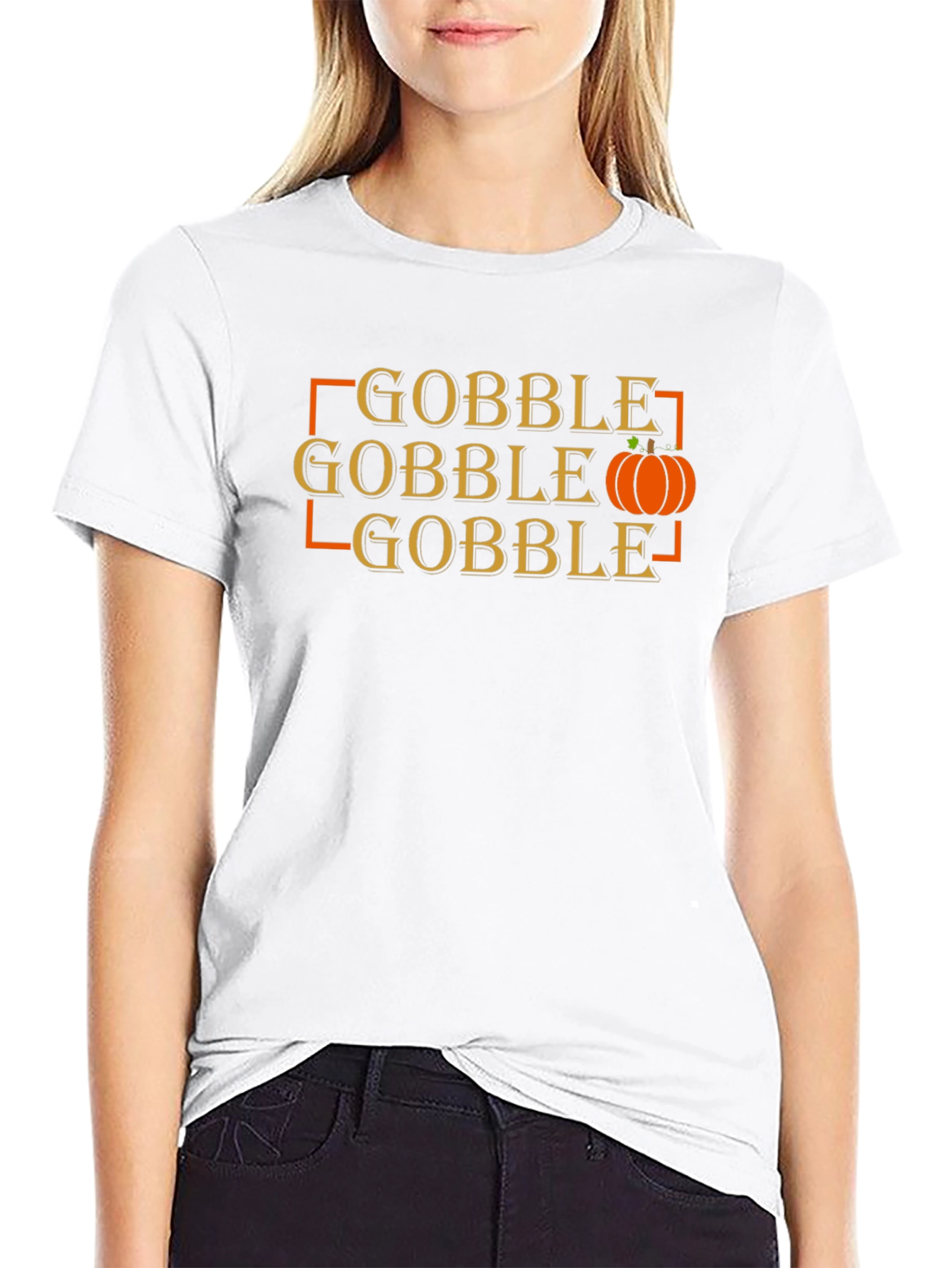 Gobble Thanksgiving Graphic T-Shirt