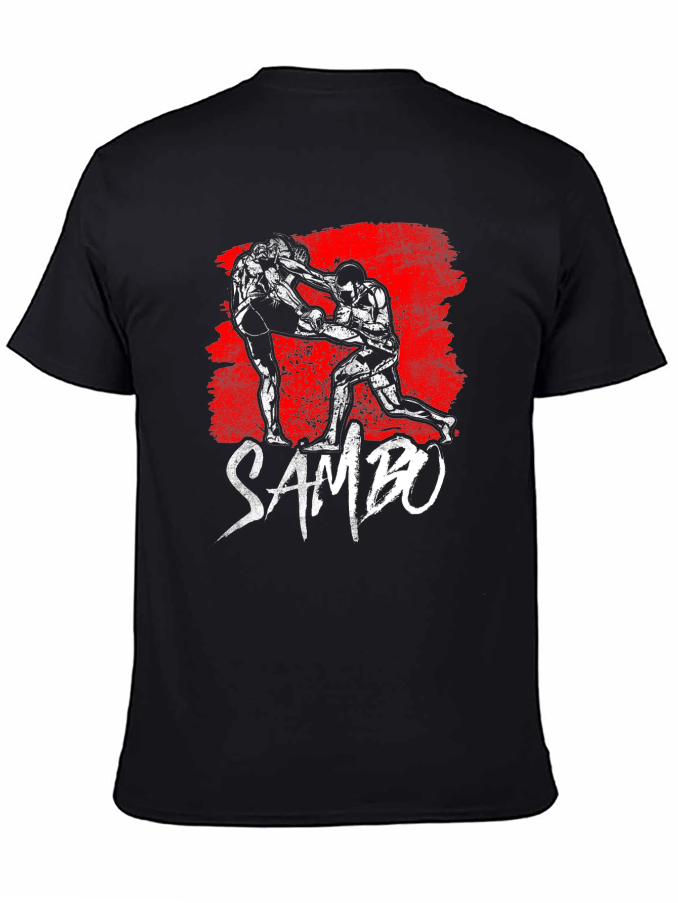 Sambo Martial Arts Graphic T-Shirt - Black