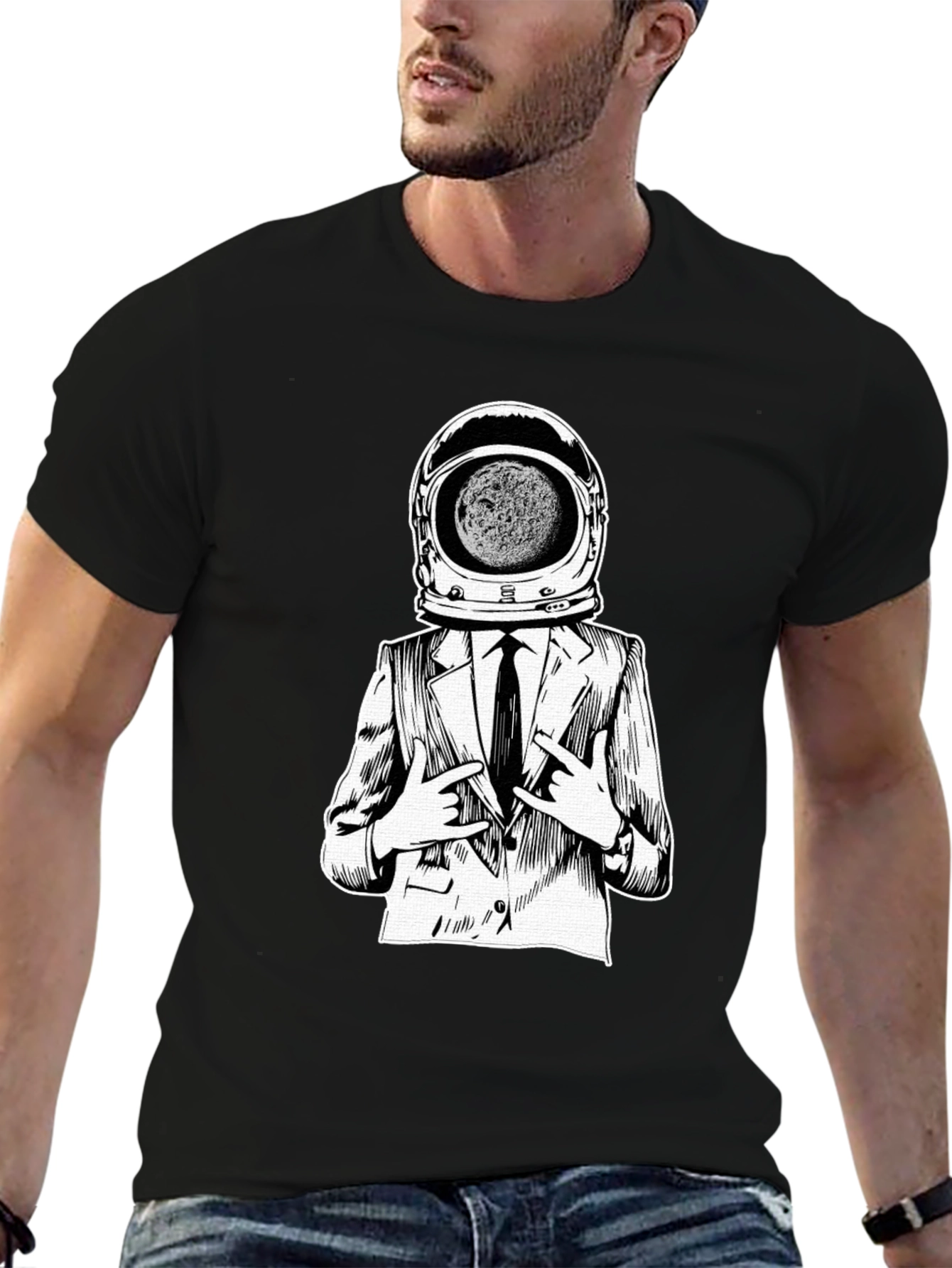 Astronaut Suit T-Shirt - Space Man in Business Suit