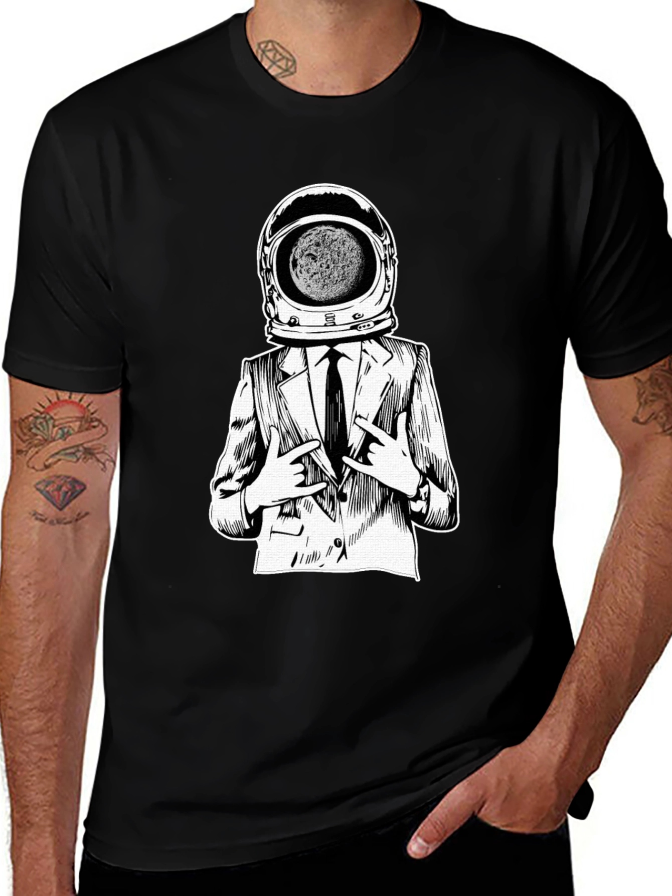 Astronaut Suit T-Shirt - Space Man in Business Suit