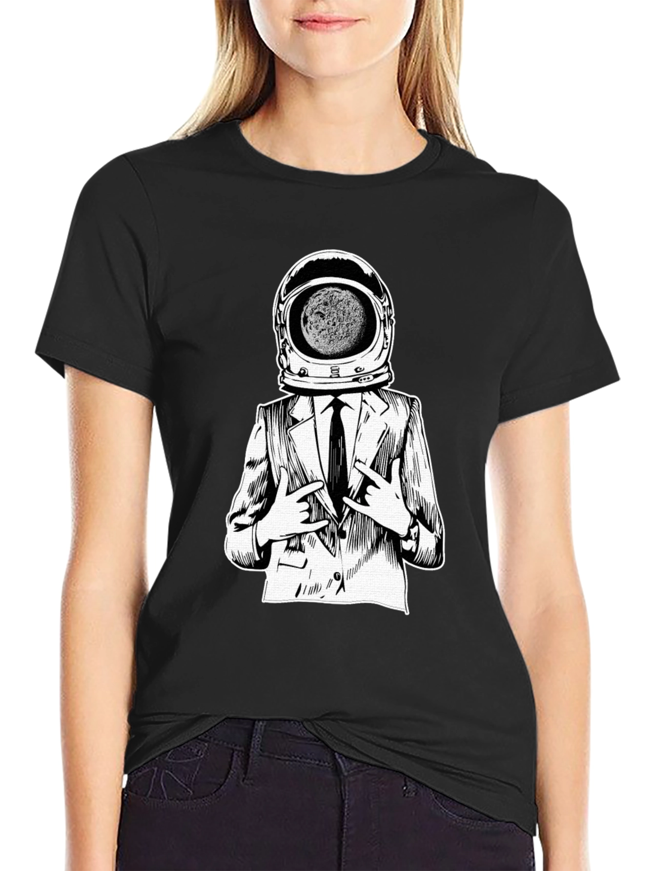 Astronaut Suit T-Shirt - Space Man in Business Suit