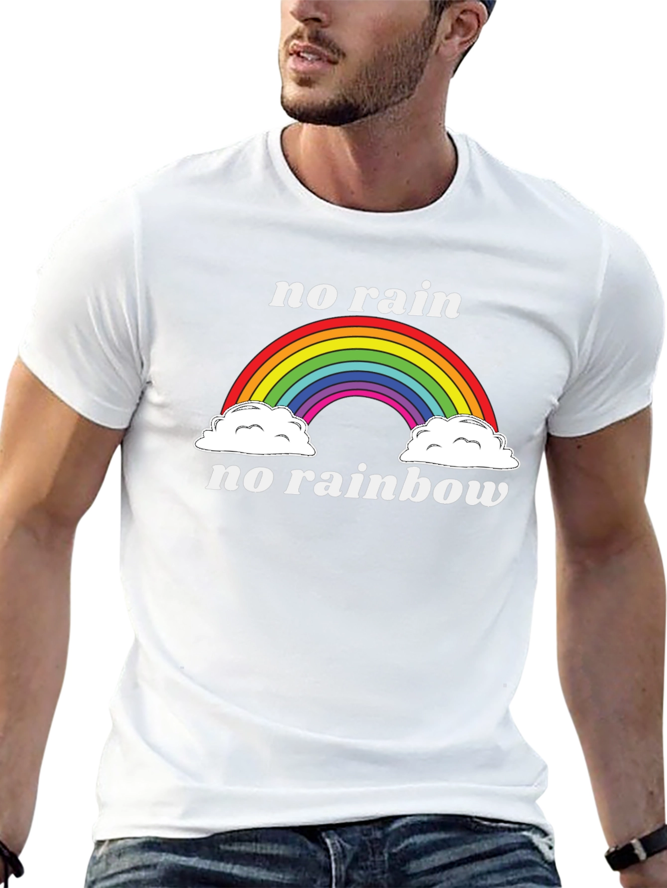 No Rain No Rainbow Graphic Tee - Unisex