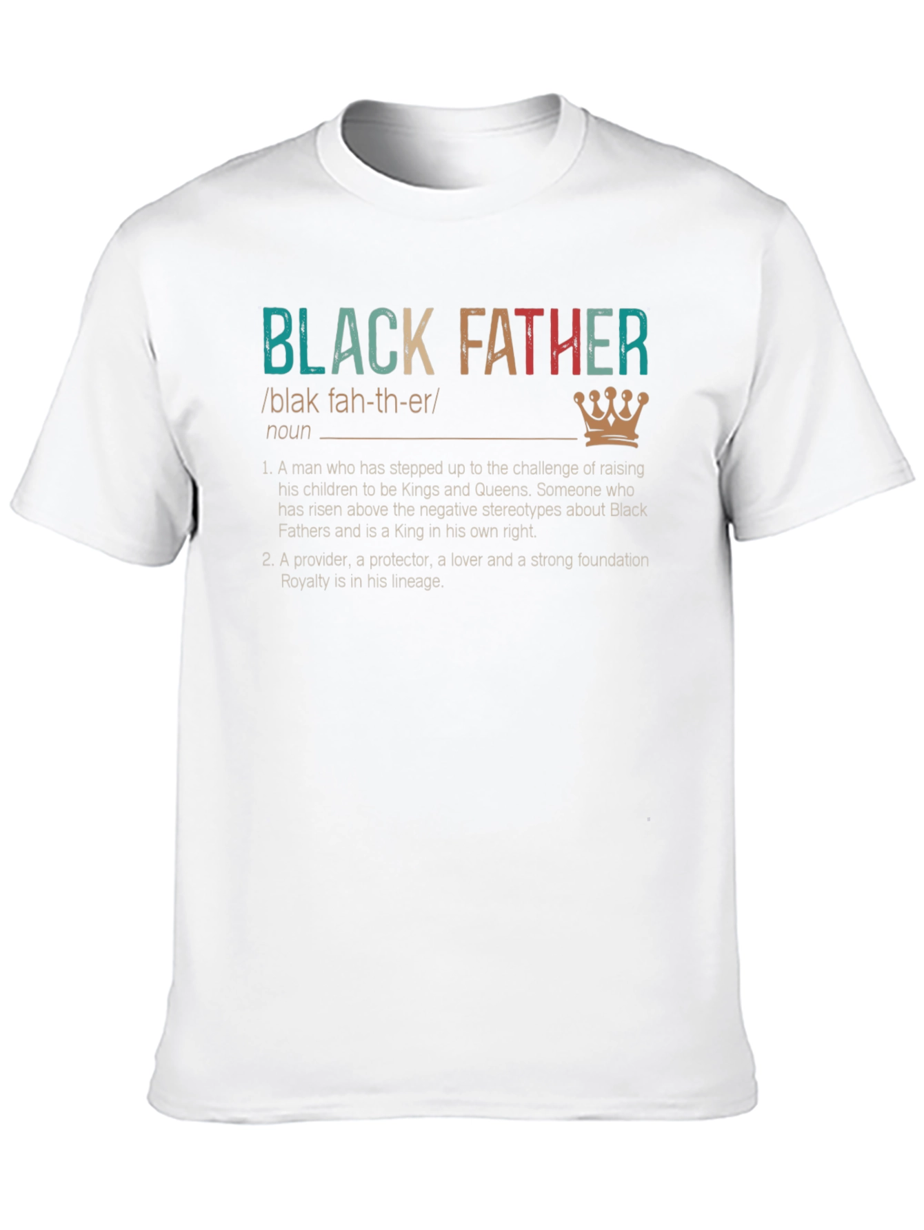 Black Father Definition T-Shirt