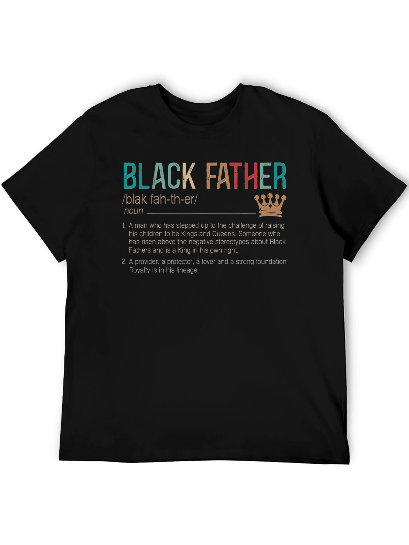 Black Father Definition T-Shirt