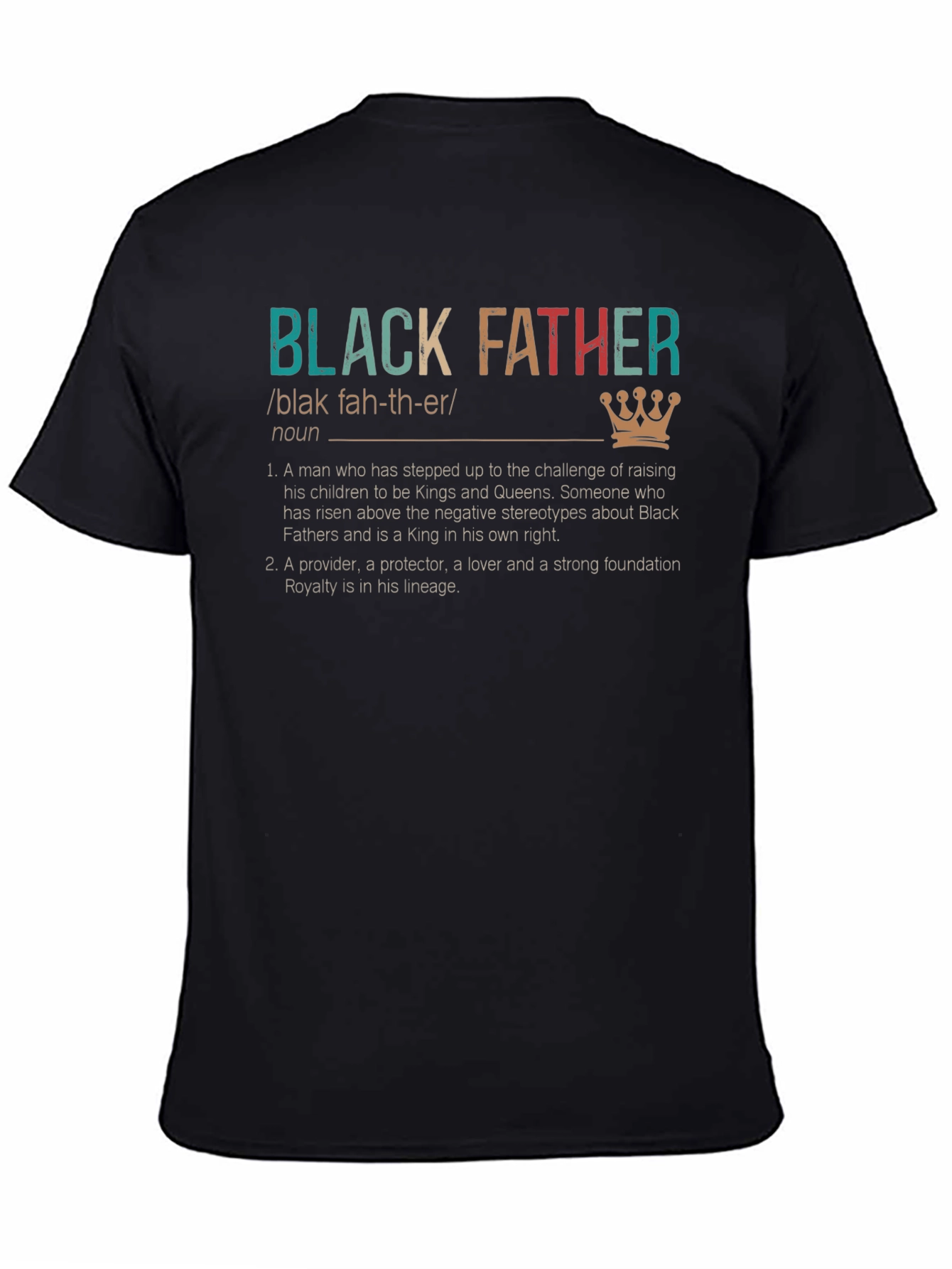 Black Father Definition T-Shirt