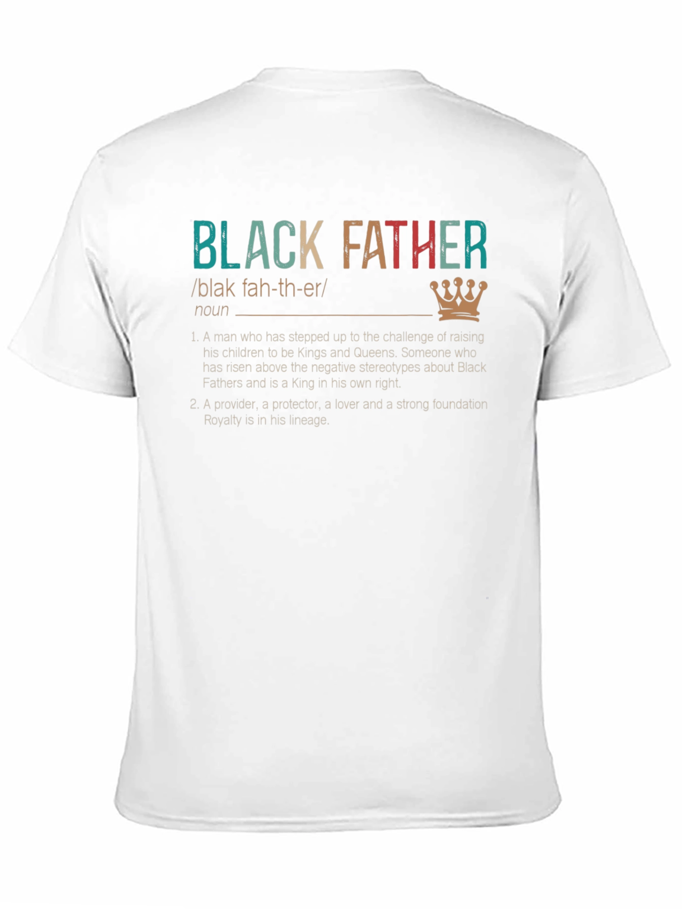 Black Father Definition T-Shirt