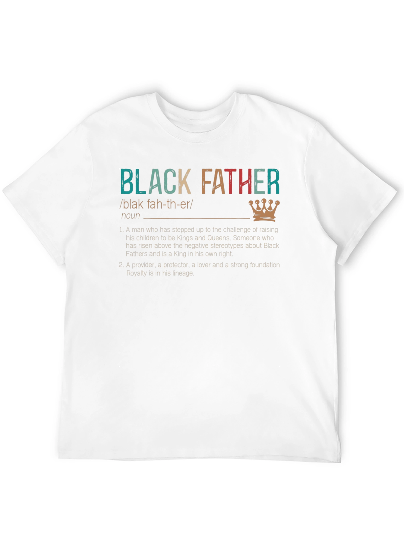 Black Father Definition T-Shirt