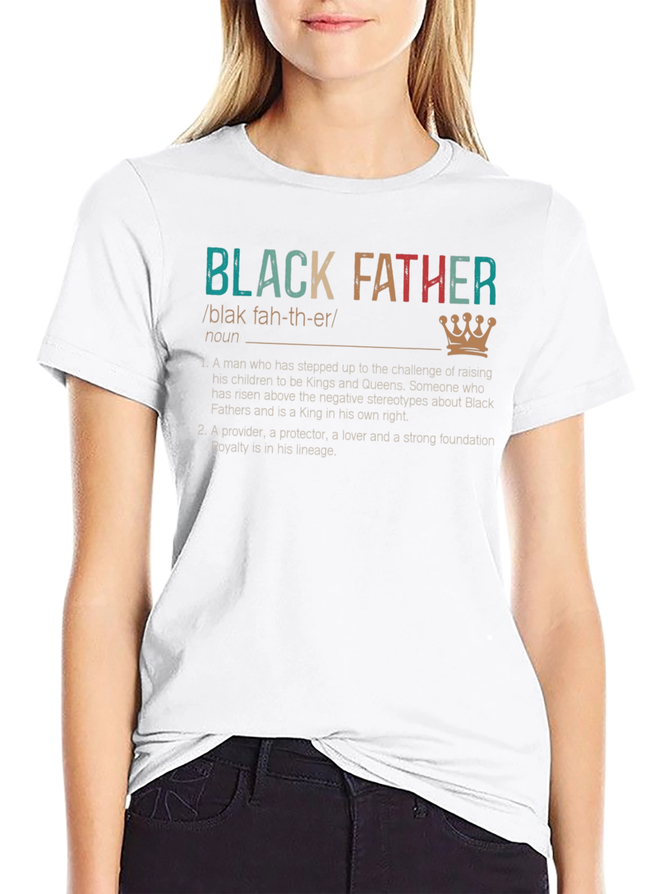 Black Father Definition T-Shirt