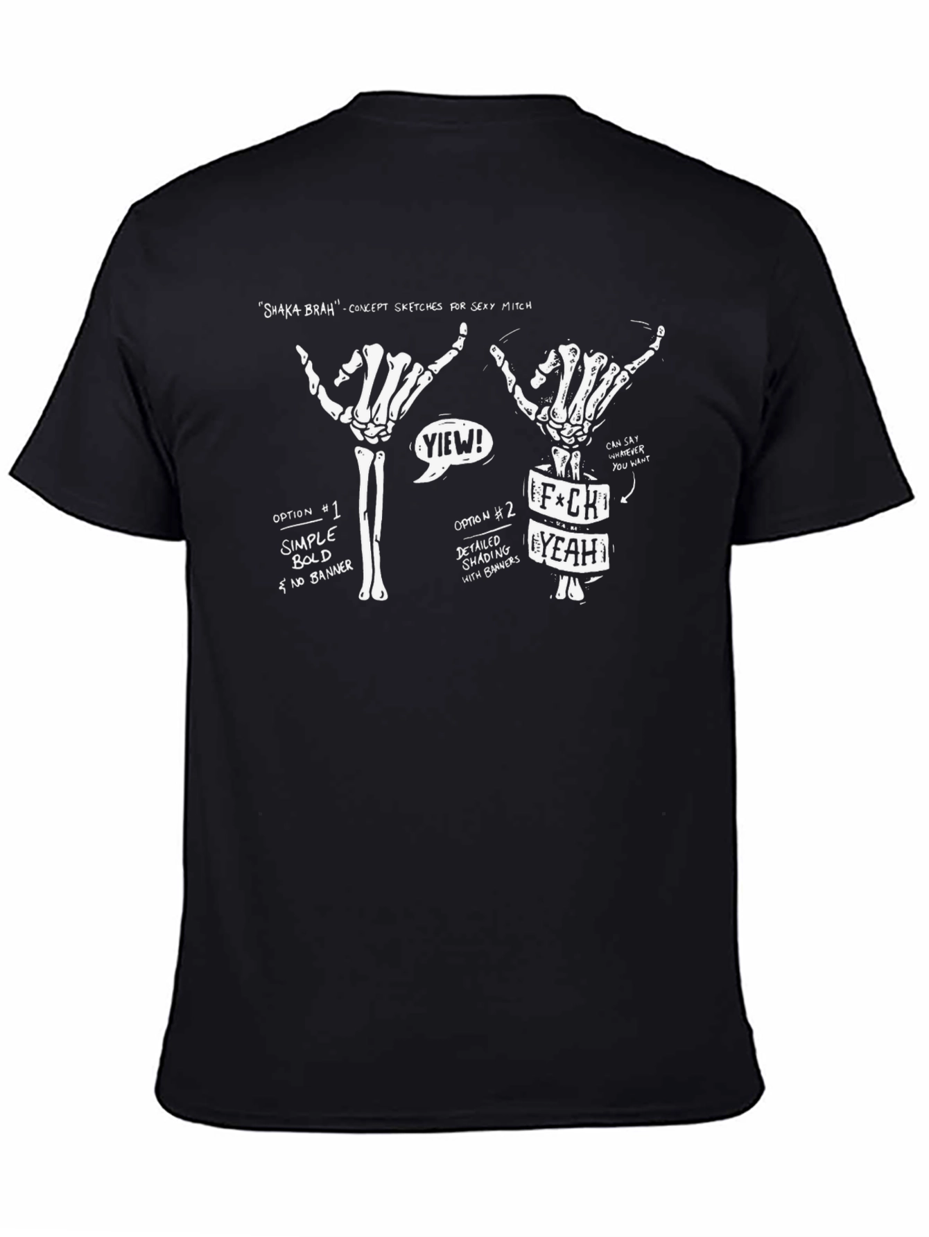 Shaka Brah Skeleton Hand T-Shirt