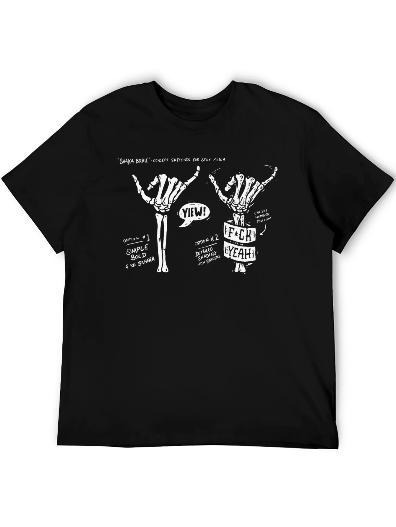 Shaka Brah Skeleton Hand T-Shirt
