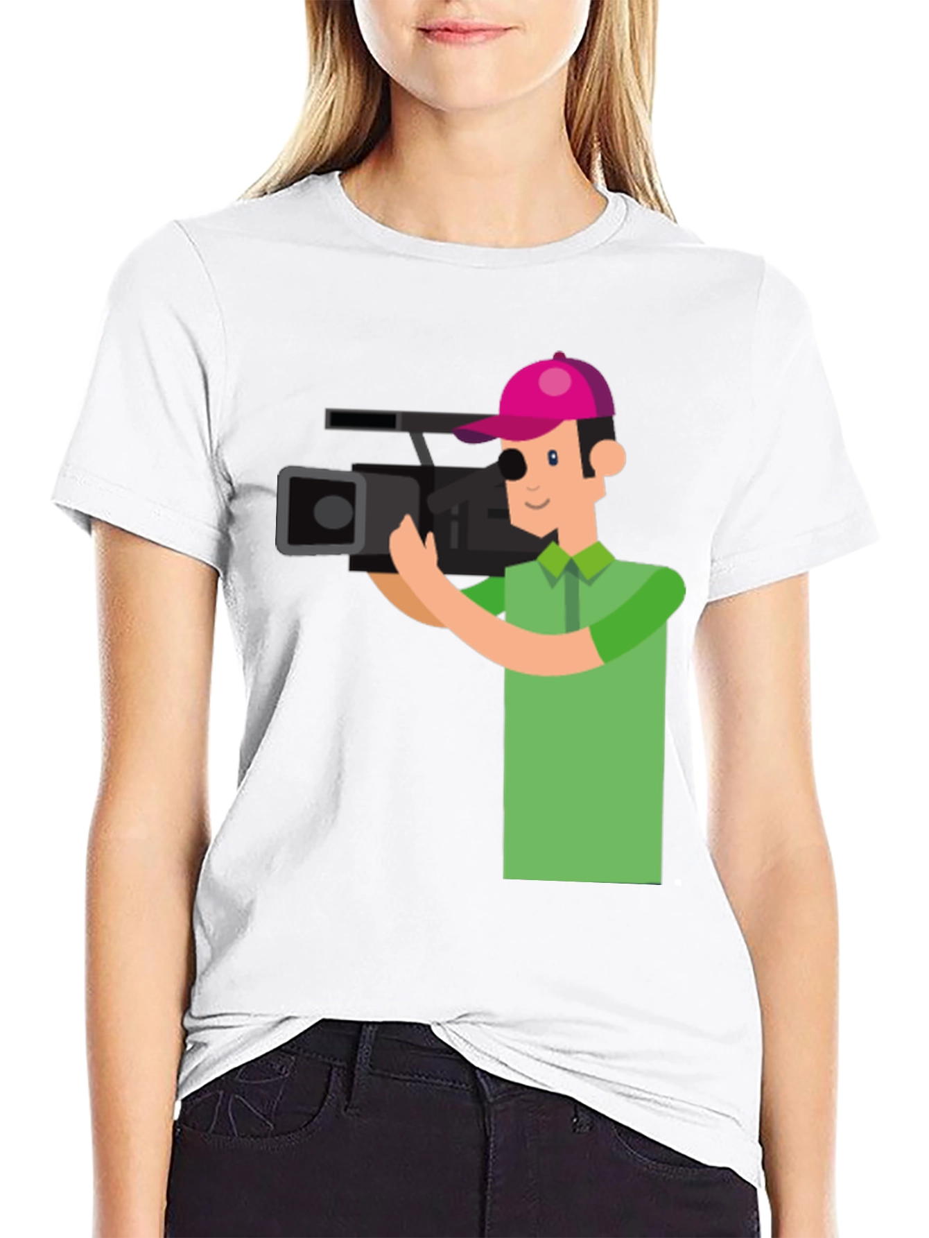 Cameraman Graphic Tee - Stylish & Unique Design