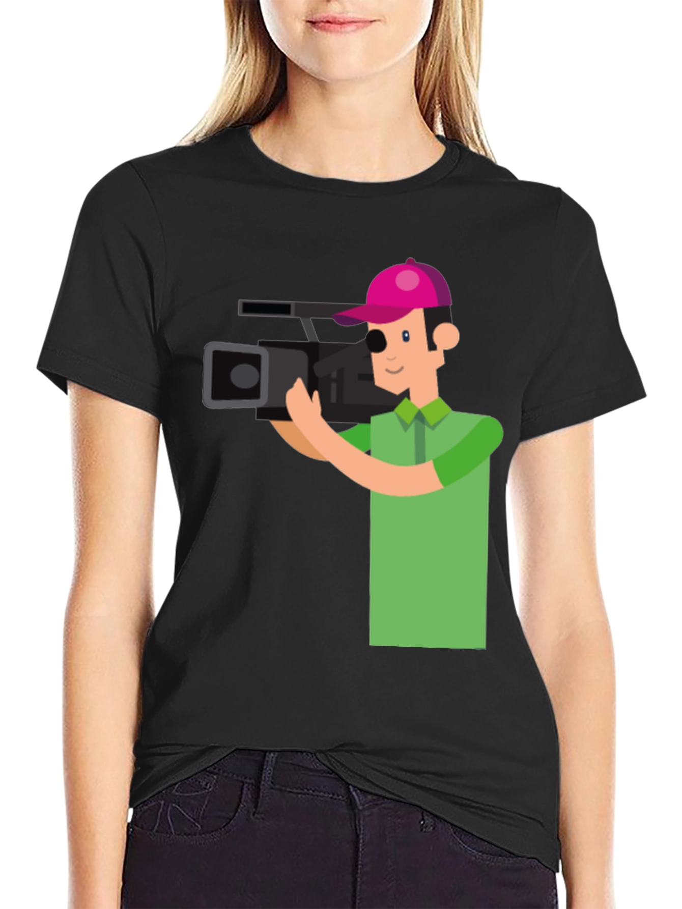 Cameraman Graphic Tee - Stylish & Unique Design