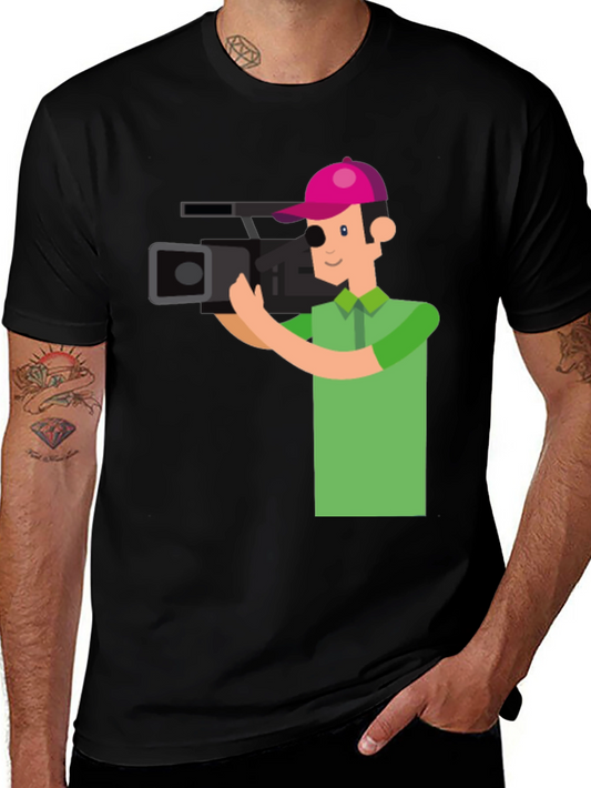 Cameraman Graphic Tee - Stylish & Unique Design
