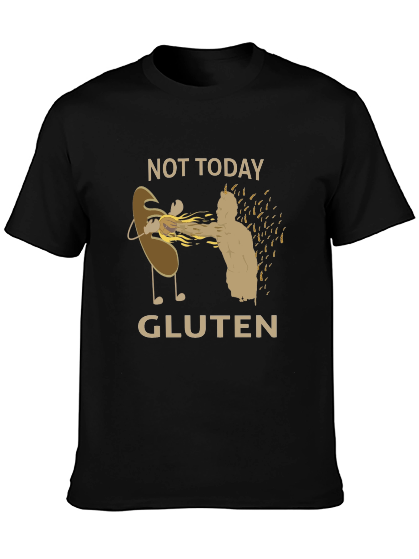 Not Today Gluten Black T-Shirt