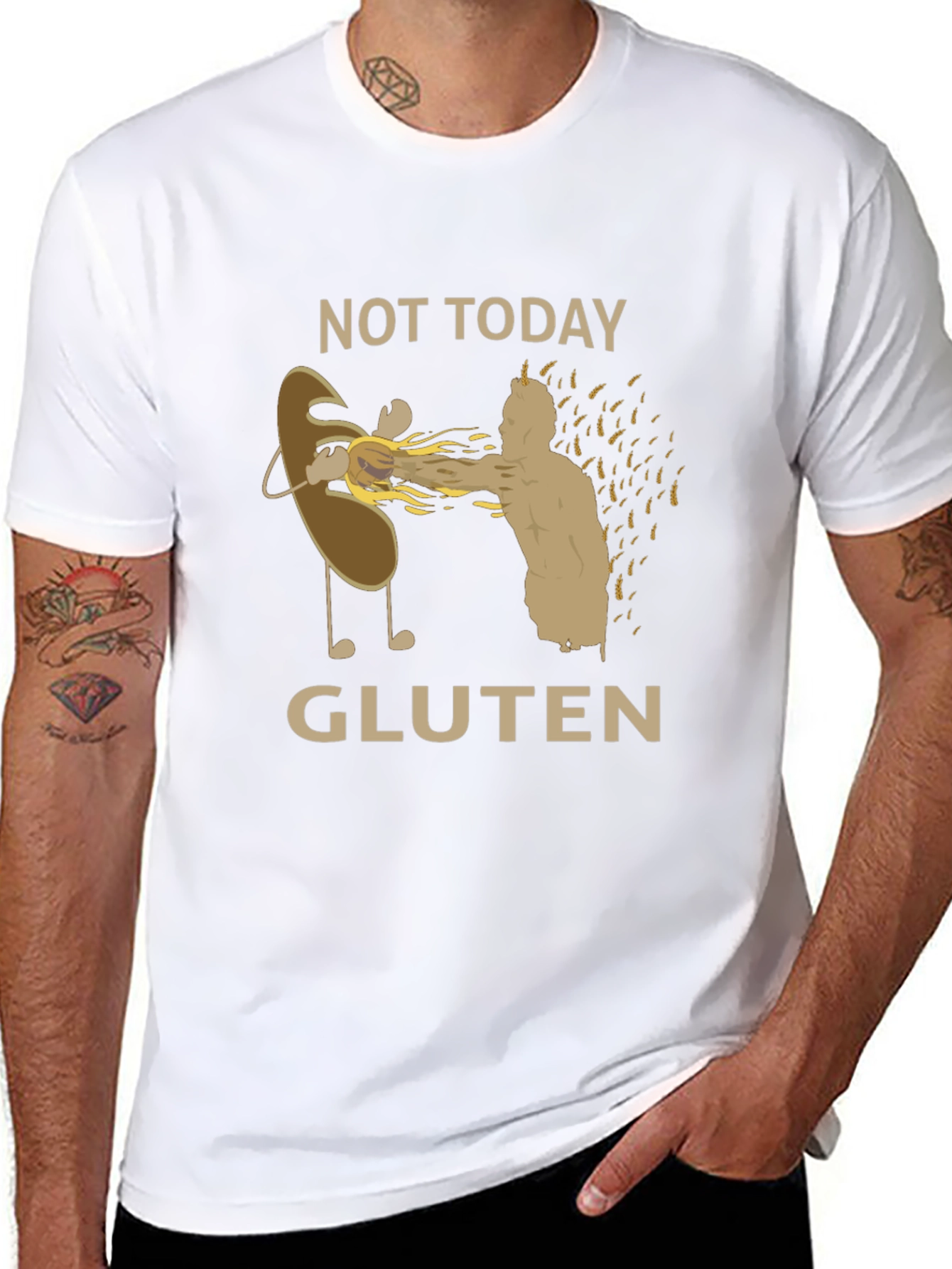Not Today Gluten Black T-Shirt